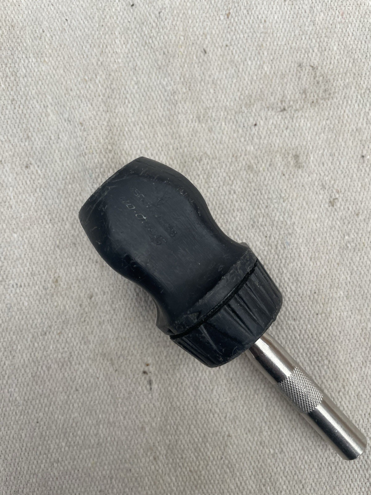 Snap-On SSDMR1A Black Stubby Ratcheting Magnetic Screwdriver USA