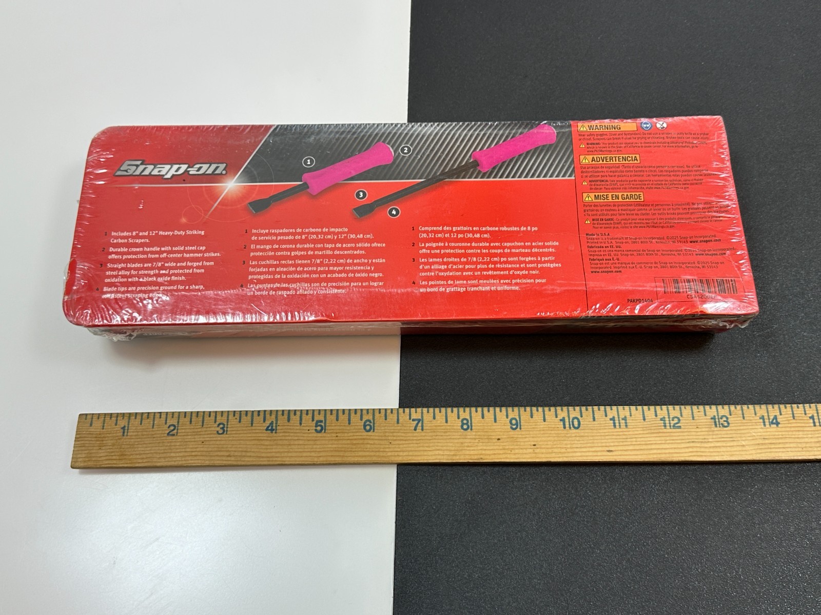 🇺🇸 Snap-on CSAS200EP ELECTRIC PINK 2pc Heavy Duty Striking Carbon Scraper Set