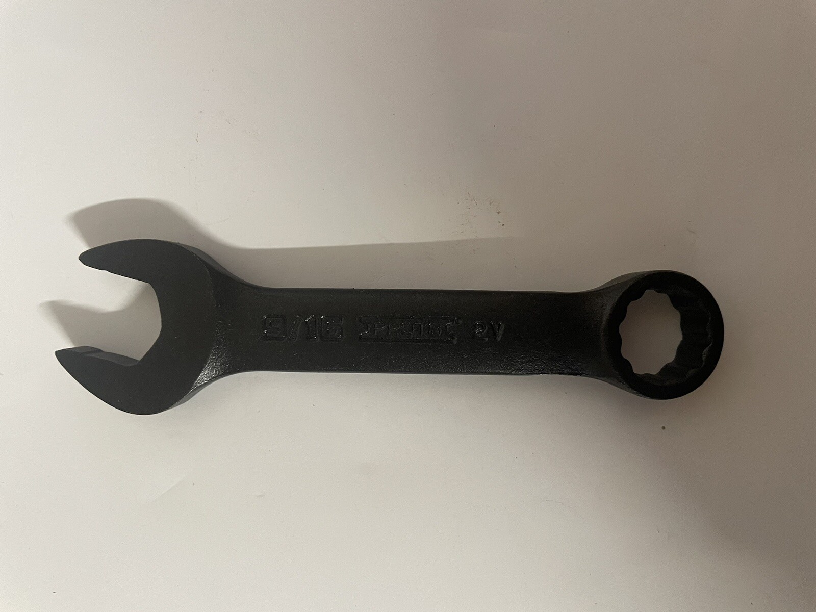 Proto J1218ESB Stubby 9/16” Combination Wrench, Black Oxide