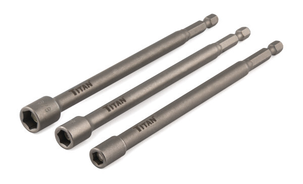 Titan 16106 3pc Long Shank Magnetic Nut Setter Set 6″ Length
