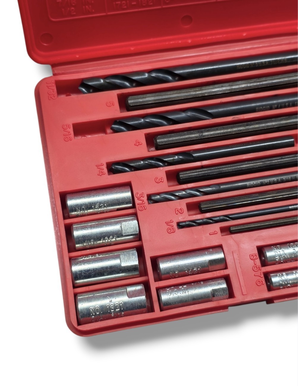 Blue Point Ridgid Tools USA 25pc Screw Extractor Set No1020
