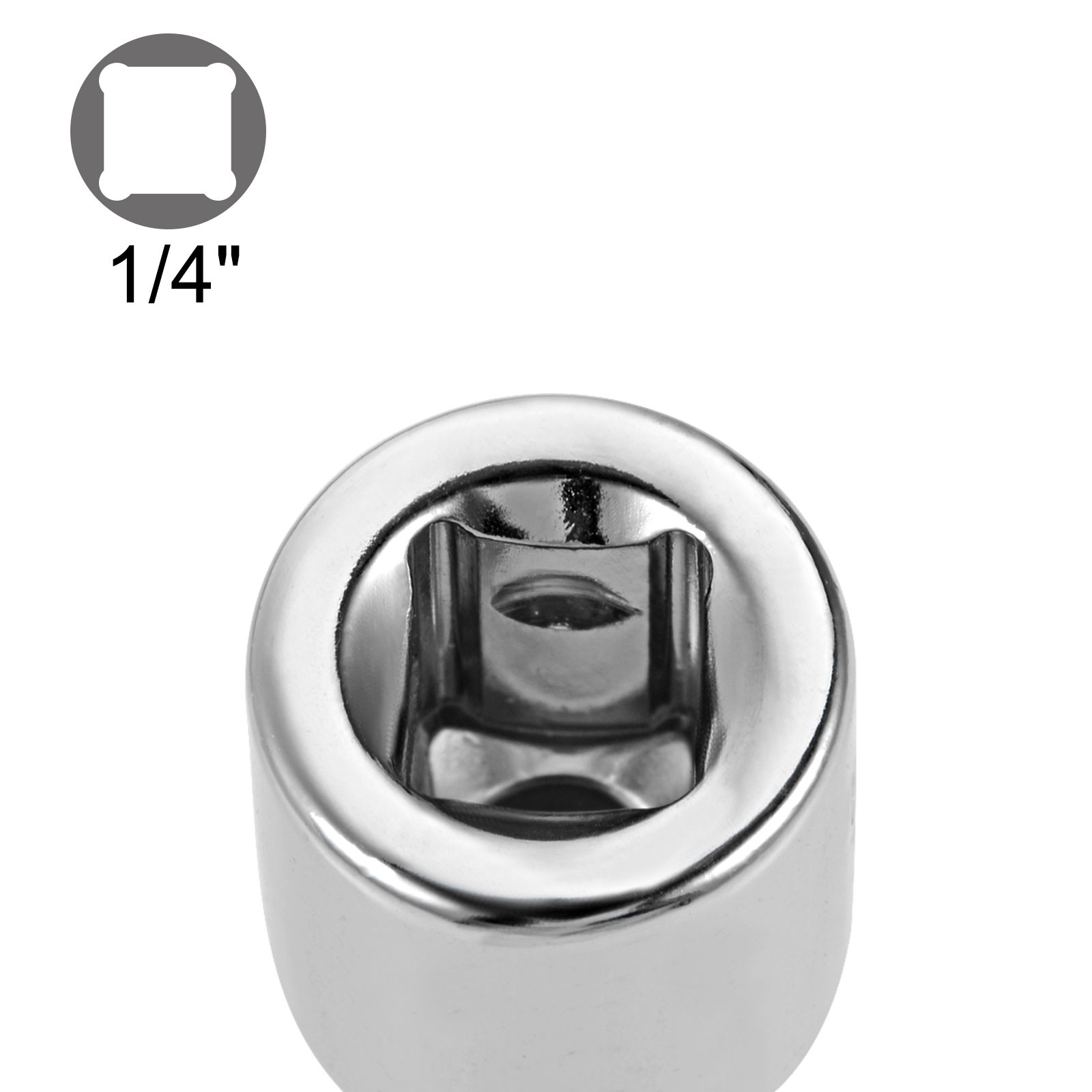 4pcs 1/4″ Drive (F) x 3/8″ (M) Socket Reducer Adapters, Female to Male, Silver