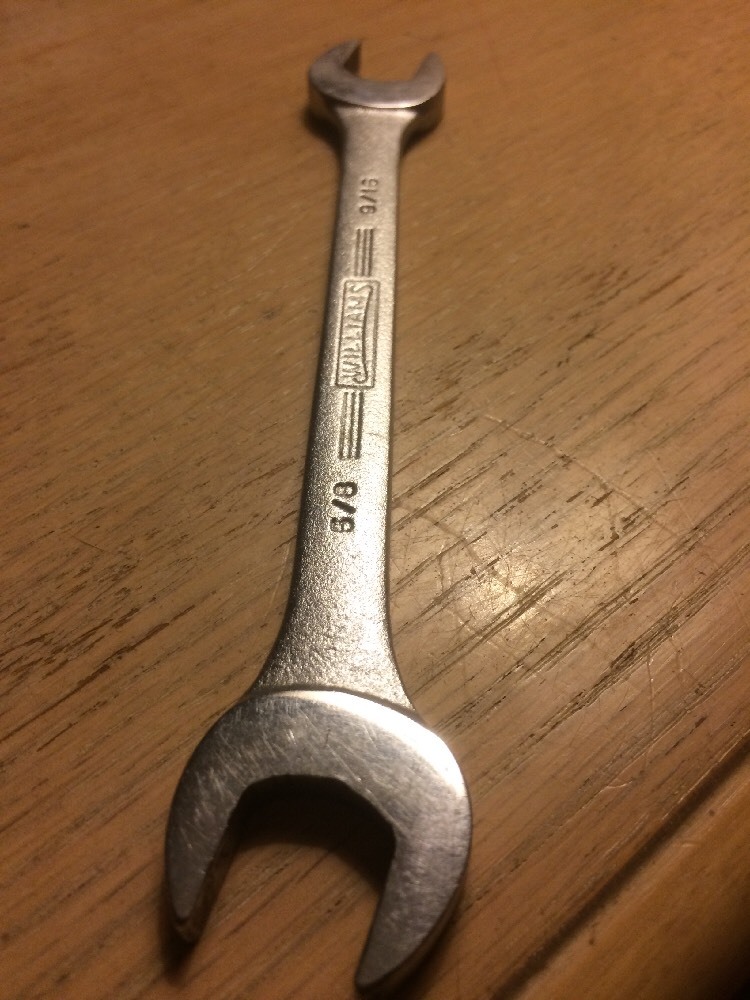 Williams Superrench Tool USA Vintage Open Double End 9/16-5/8 Standard Wrench 🚢