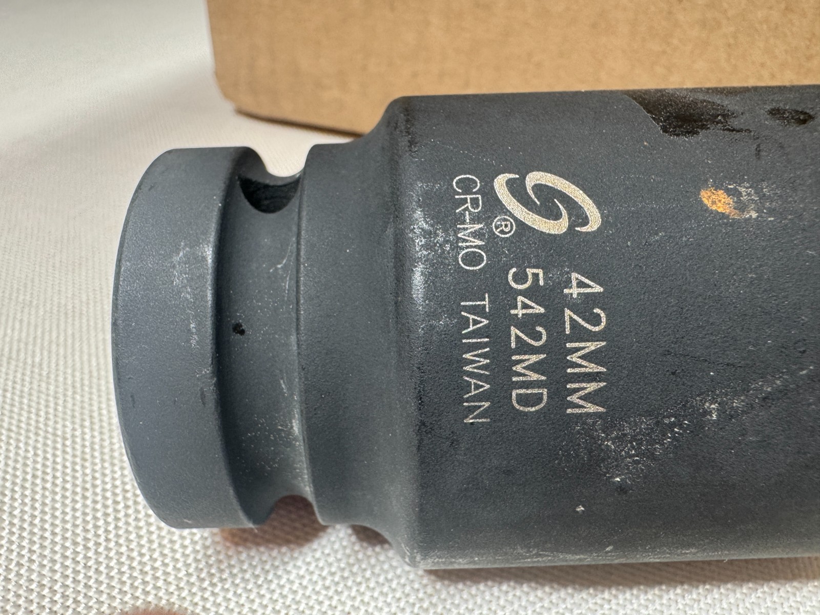 42mm Deep Impact Socket 1″ Drive CR-MO 6 Point Heavy Duty Metric Taiwan A0098