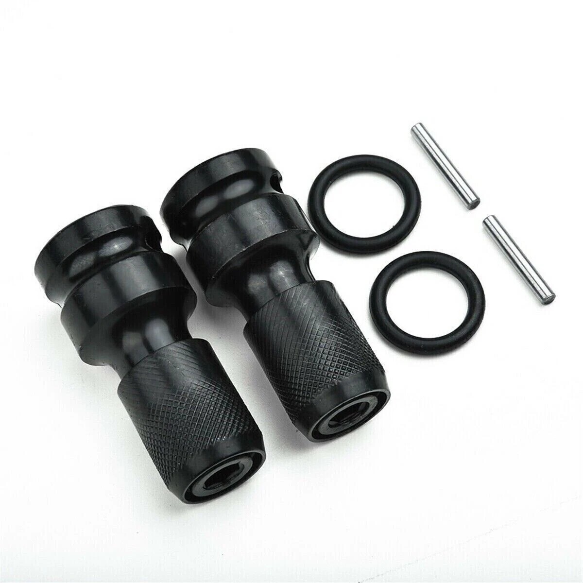 2Pcs 1/2″ Drive To 1/4″ Socket Adapter Hex Drill Chuck Change For Impact Wrench
