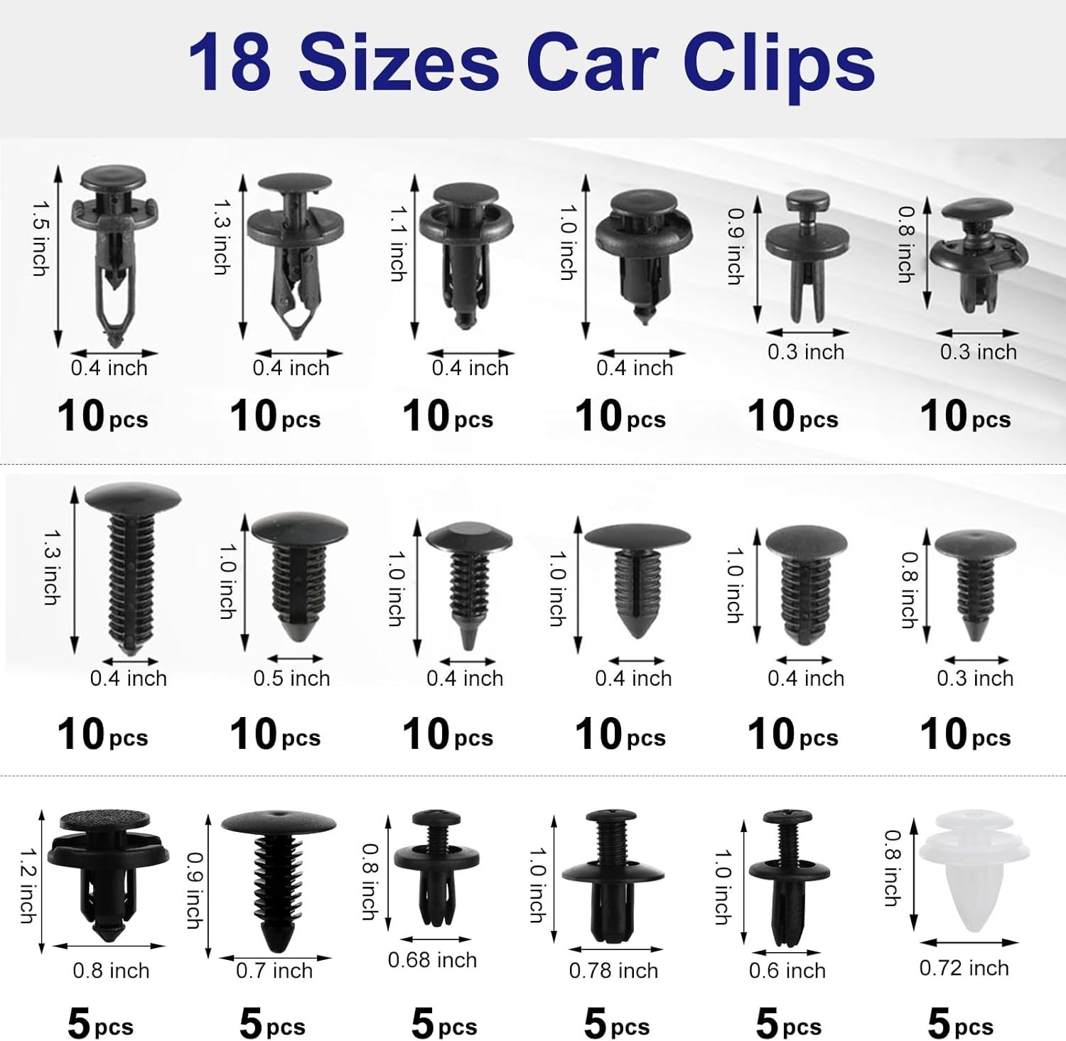 432Pcs Auto Trim Removal Tool Kit No Scratch Pry Tool for Car Door Panel Dash…