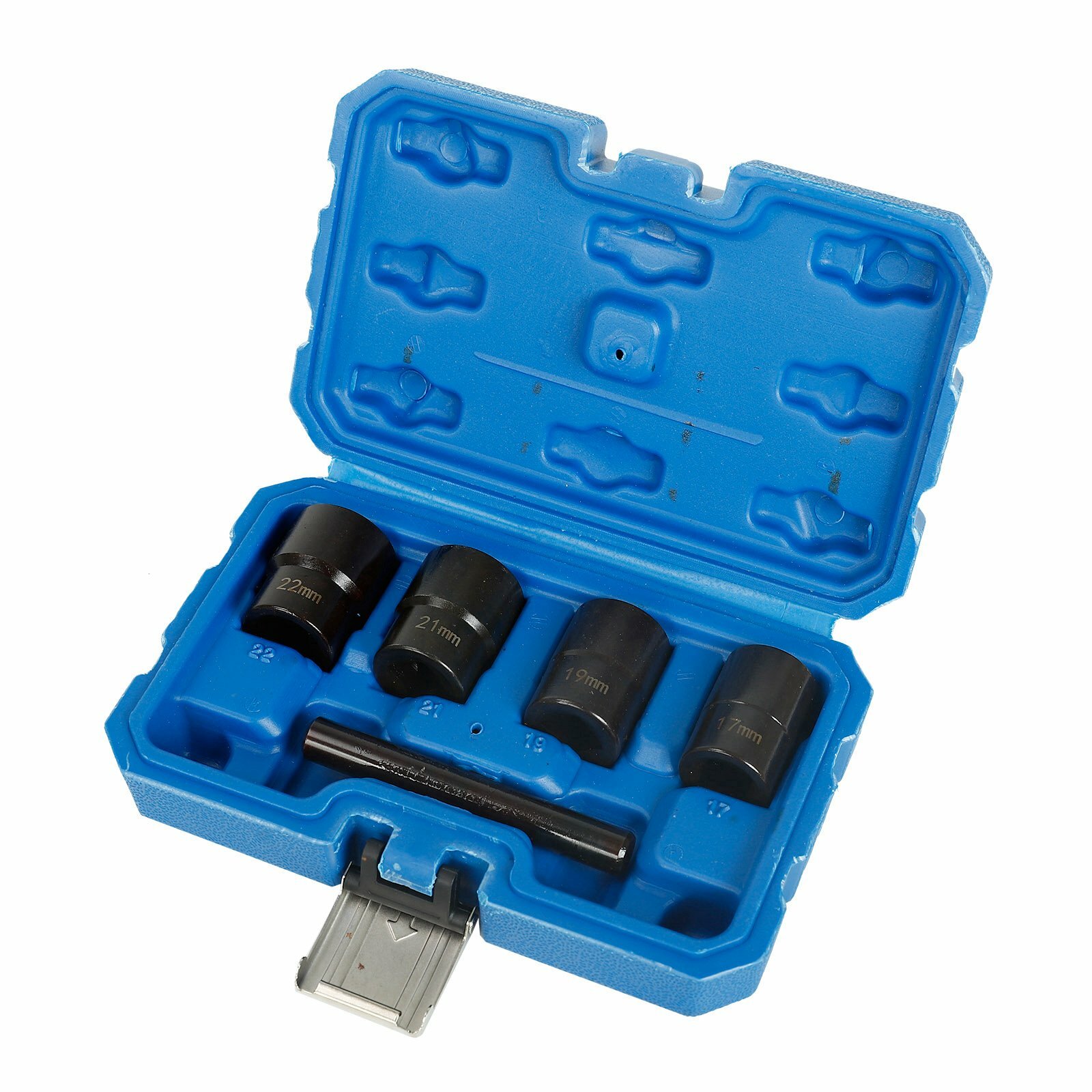 5 Pcs Twist Socket Set Lug Nut Remover Extractor Metric Bolt & Extractor 17~22mm