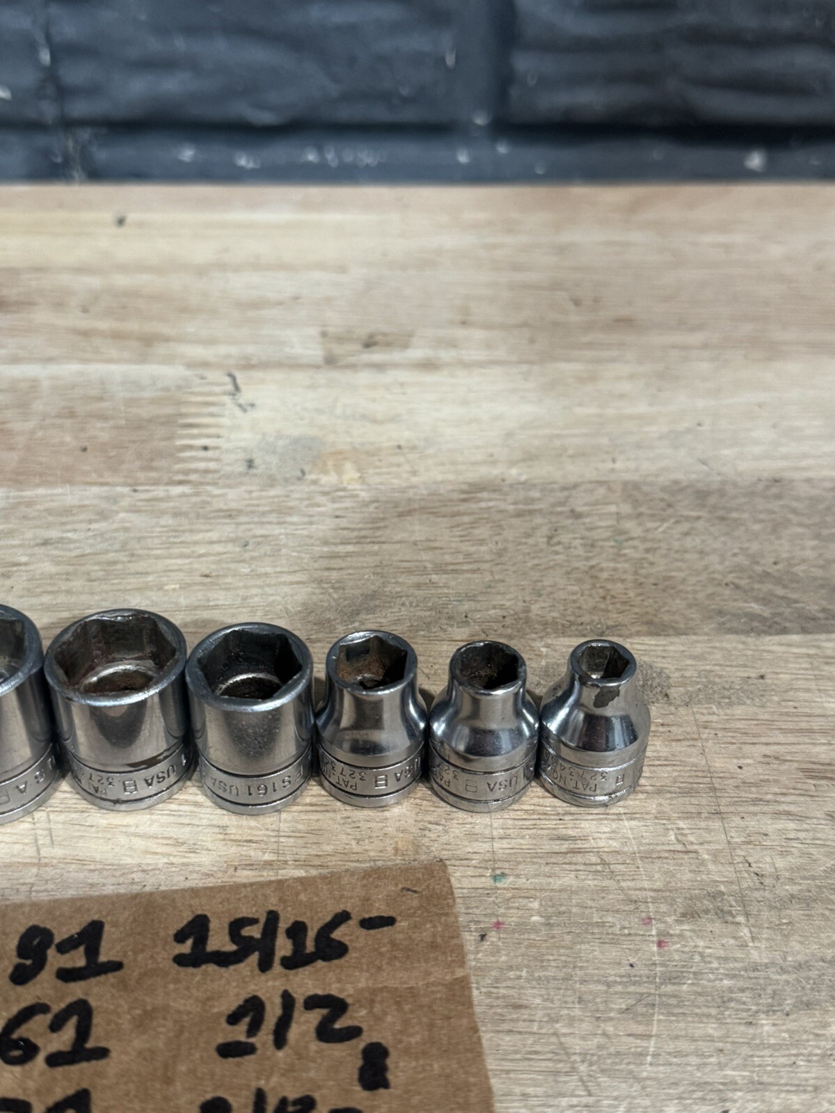 SNAP ON TOOLS – 11Pc Shallow Socket Set, 3/8” Dr, 6pt FS 15/16 – 1/2 & 3/8 – 1/4