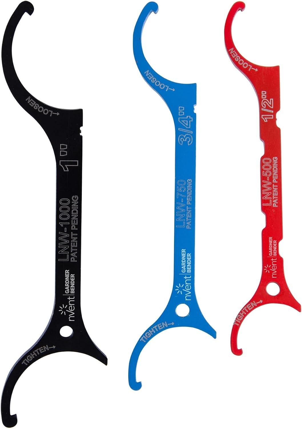 3-Piece Locknut Wrench Set – Open-End Alloy Steel for Efficient Turning