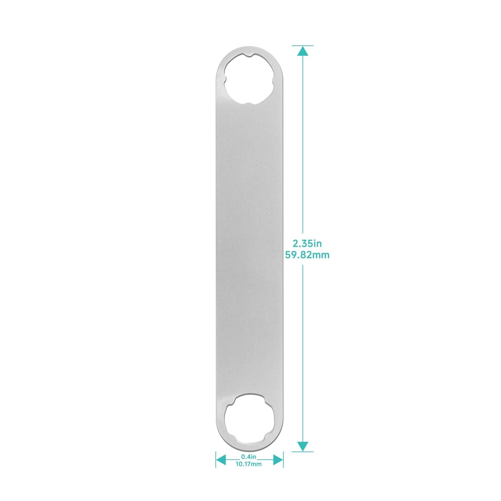 2-Pack 4-Lobe Flat Wrench Set for Multi-Tools, Pivot Screw Removal, Dual-End Sta