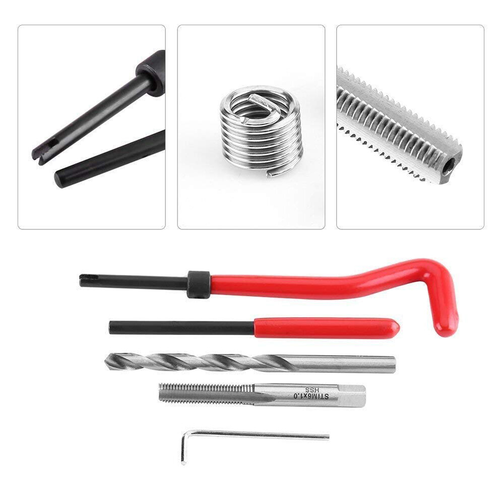 30Pcs Metric Thread Insert Kit M5 M6 M14 Car A9G7