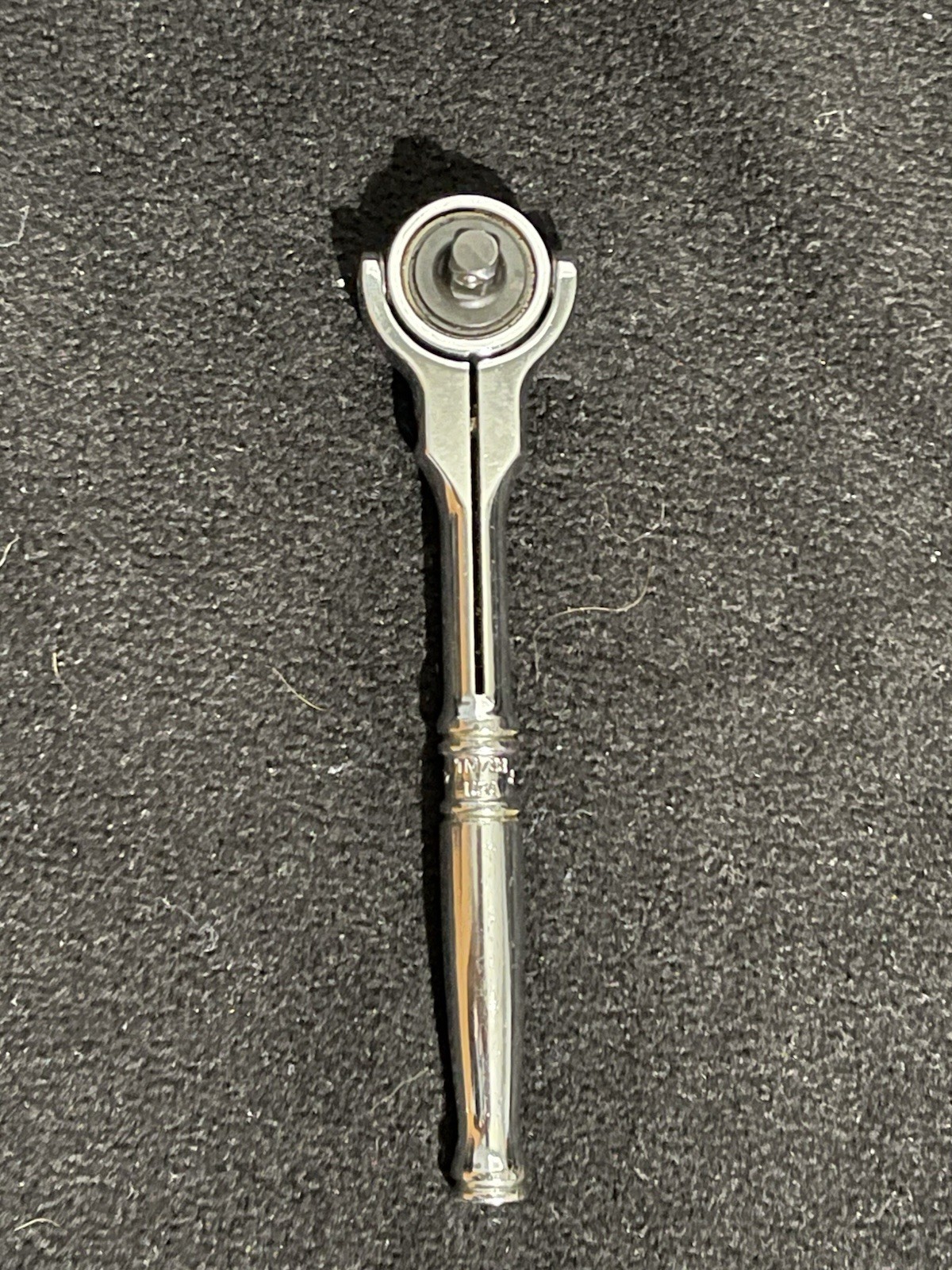 Vintage Snap-On Tools TM738 1/4″ Drive Swivel Flex Roto Head Ratchet 5.5” Long