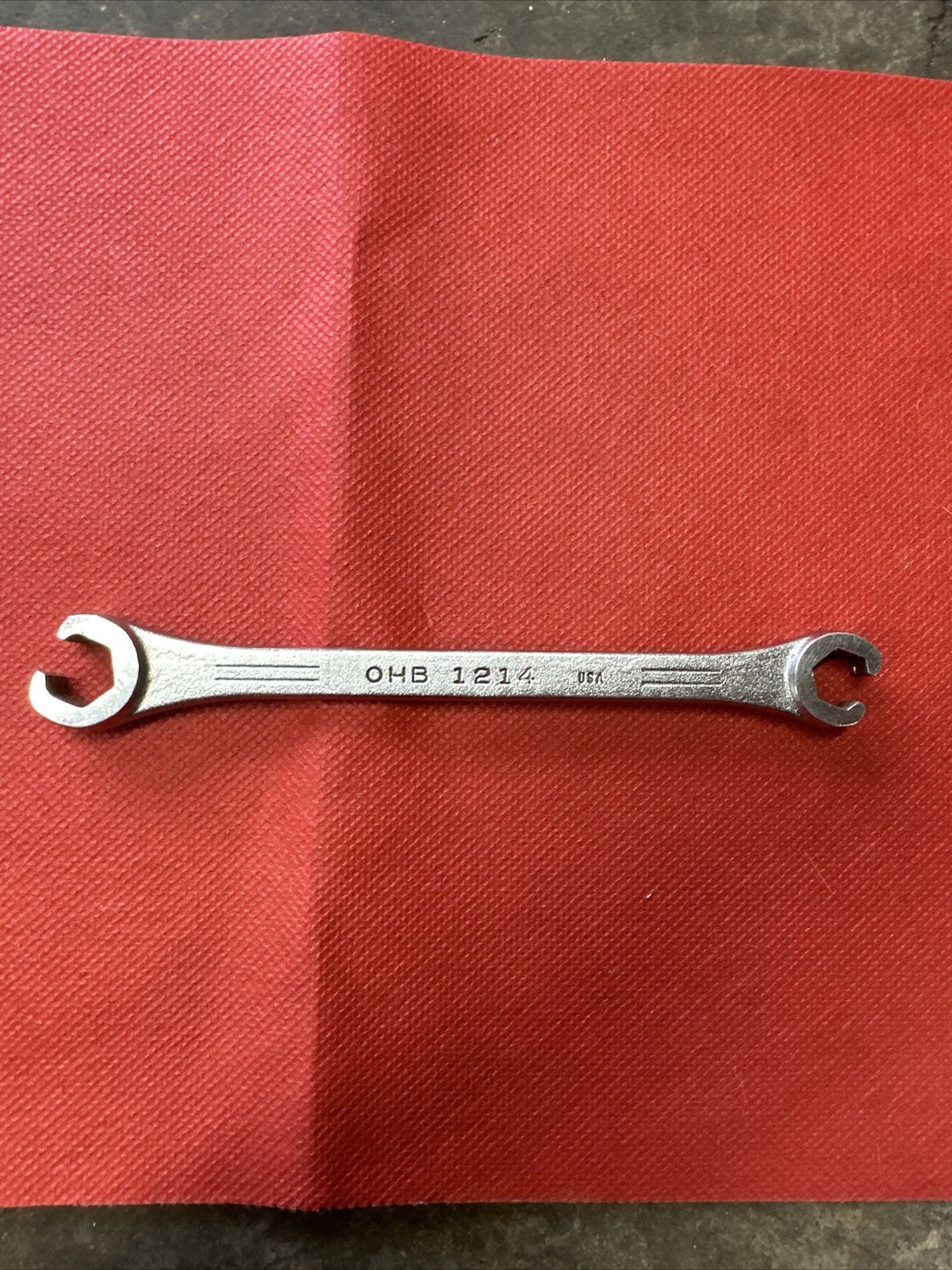 Vintage MAC TOOLS 7/16″ X 3/8″ FLARE NUT WRENCH 6″ LONG #OHB1214