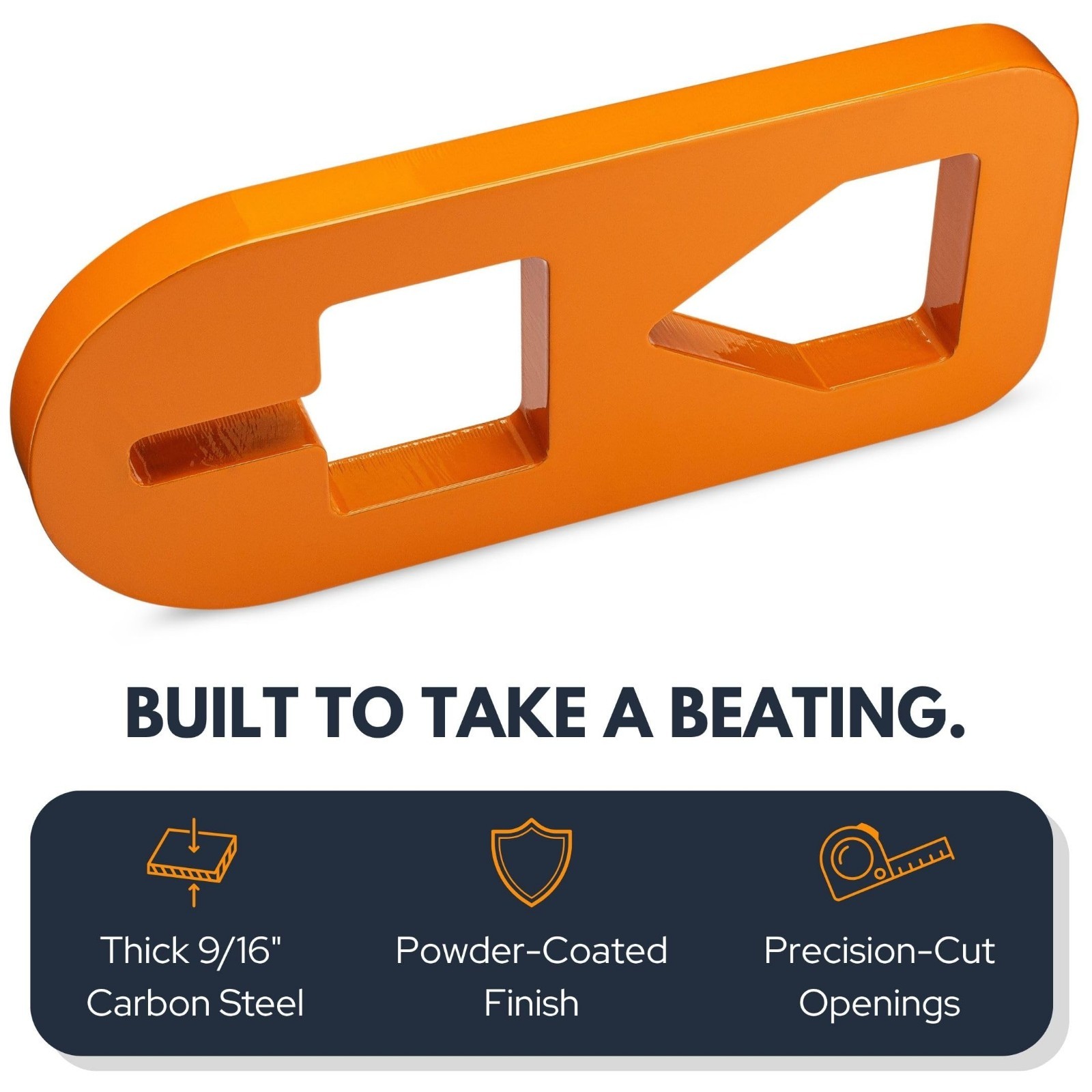 Heavy Duty T-Post Puller Tool, Carbon Steel Plate, Rust-Resistant Orange Finish