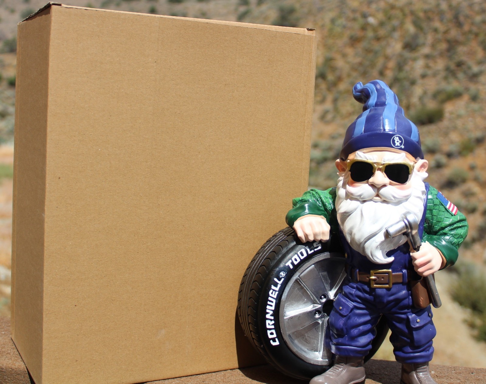 CORNWELL TOOLS – 2026 – GNOME with TIRE – NEW IN BOX – 11 1/2″ tall – CGGNOME2