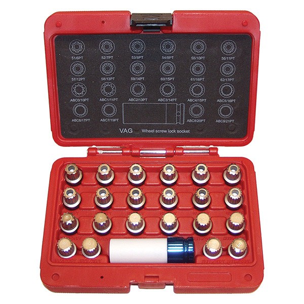 LTI Tools 23-piece 1St Generation Wheel Lock Key Kit