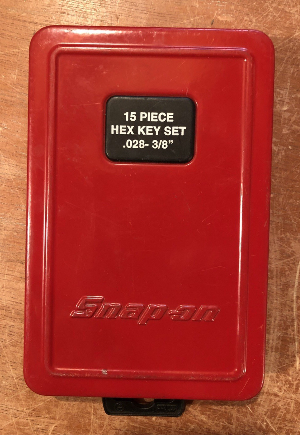 Snap-on Tools USA SAE Hex Red Metal Case Only 10 wrenches are SnapOn