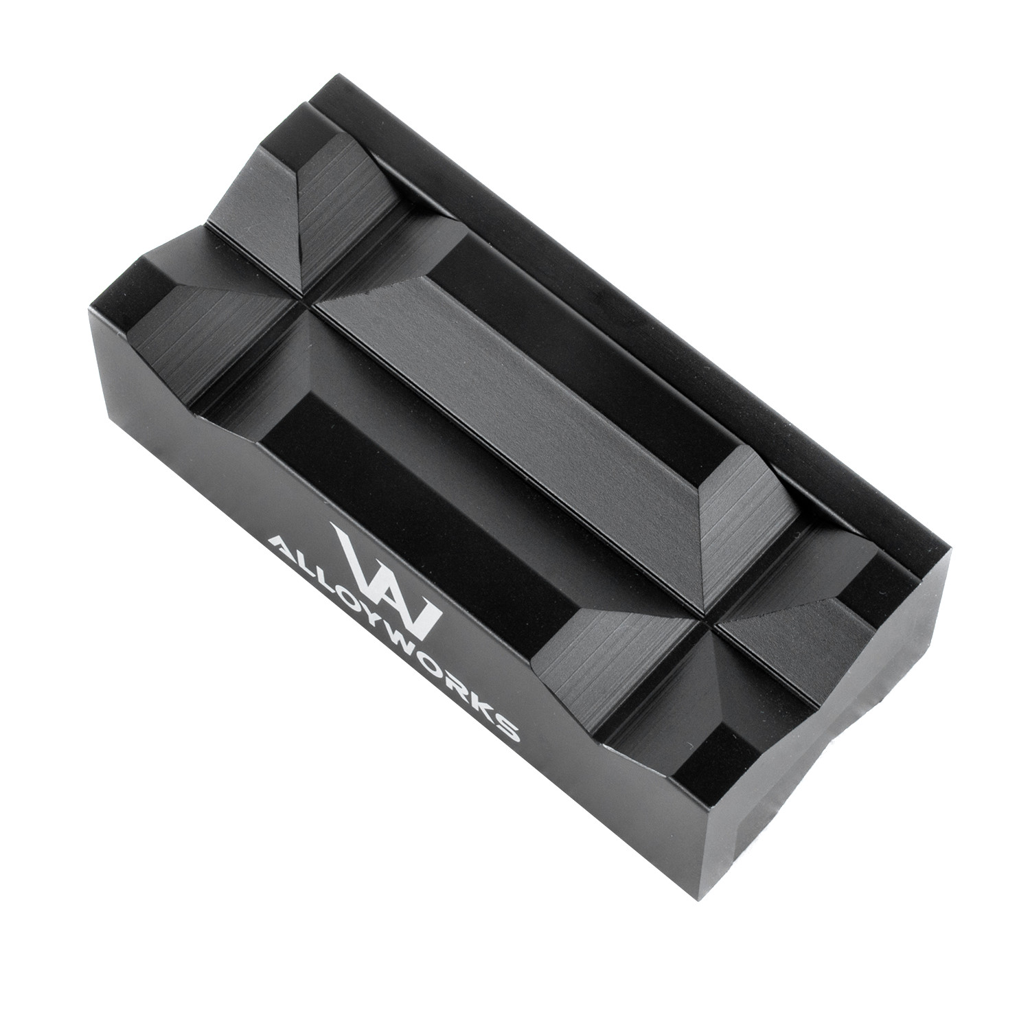 Black Universal Aluminum Magnetic Billet Vise Jaws Fitment for AN Fittings 20990