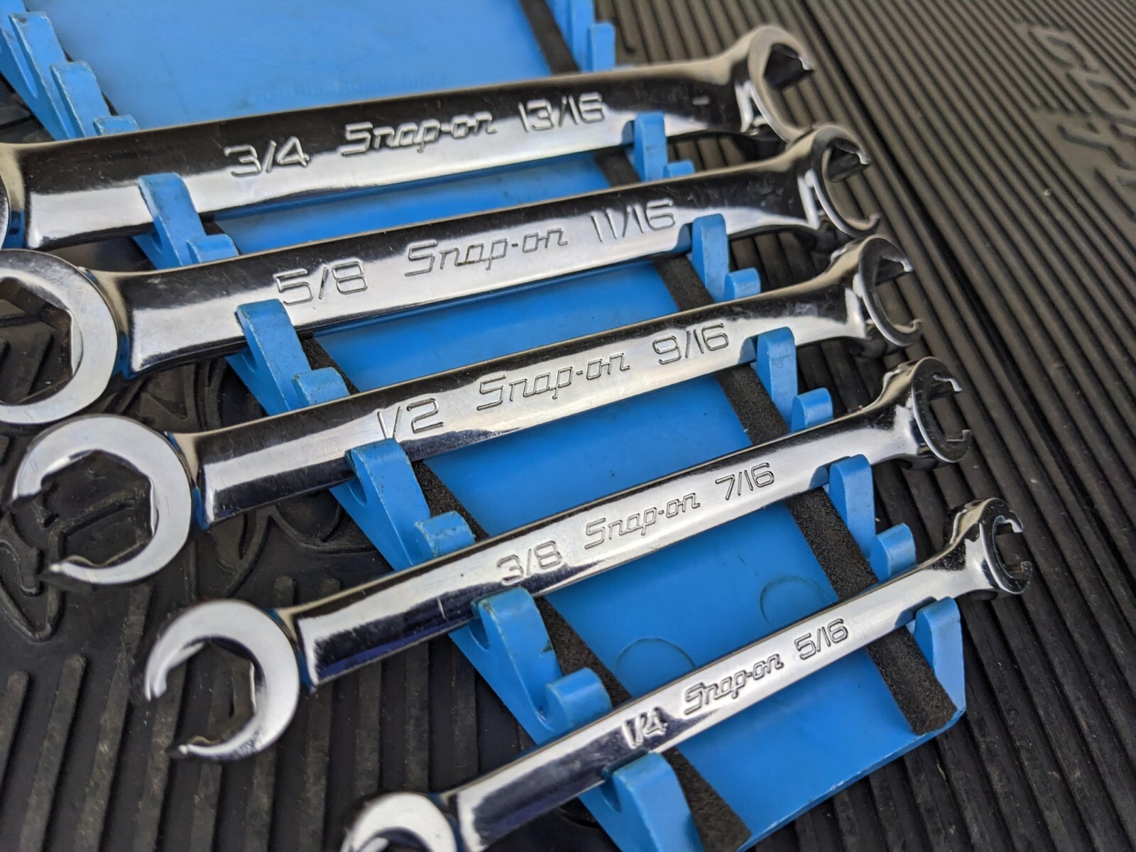 #be246 SNAP ON RXFS605B SAE 6 PT DOUBLE FLARE NUT WRENCH SET 1/4″- 13/16″