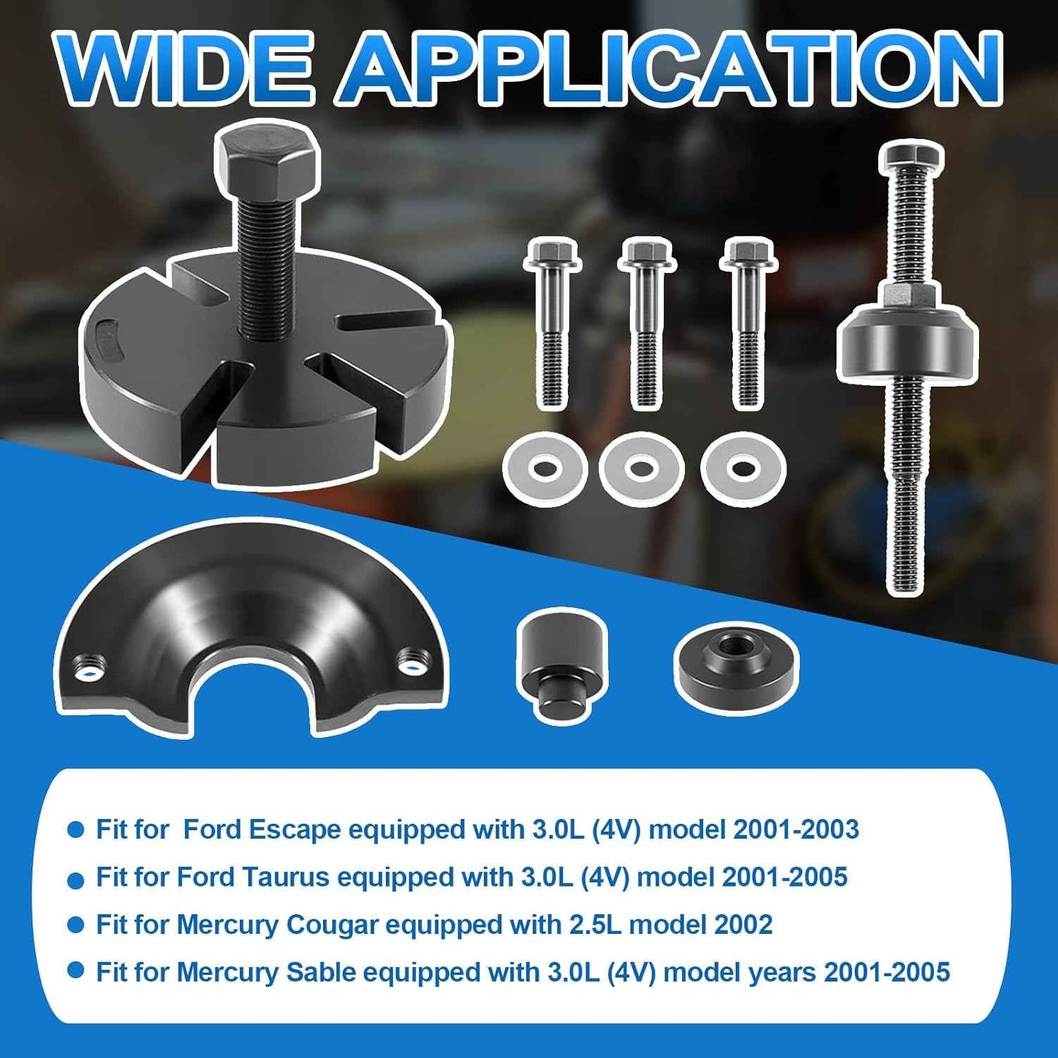 303-S455 Water Pump Pulley Service Kit For 2001-2003 Ford Escape Taurus 3.0L