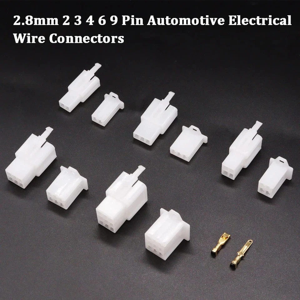 432pcs Automotive Electrical Wire Connectors Kit 1 2.8mm 2 3 4 6 9 Pin