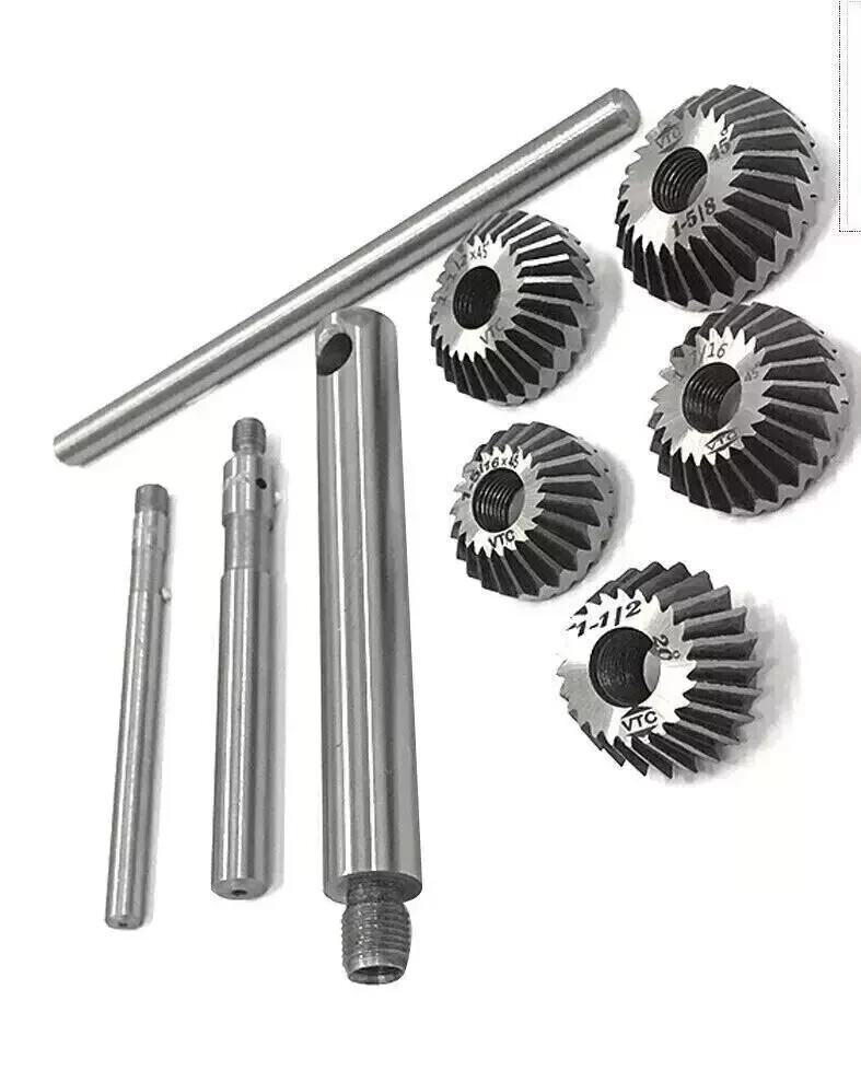5 Piece Valve Seat Face Cutter Set Of 5 Pcs Carbon Steel Kit Vintage Car Bike