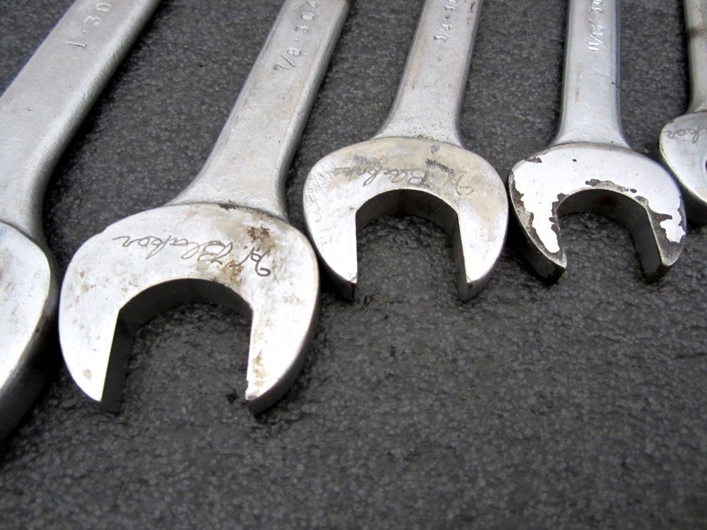 Vintage Proto 10pc SAE Open End Wrench Made in USA