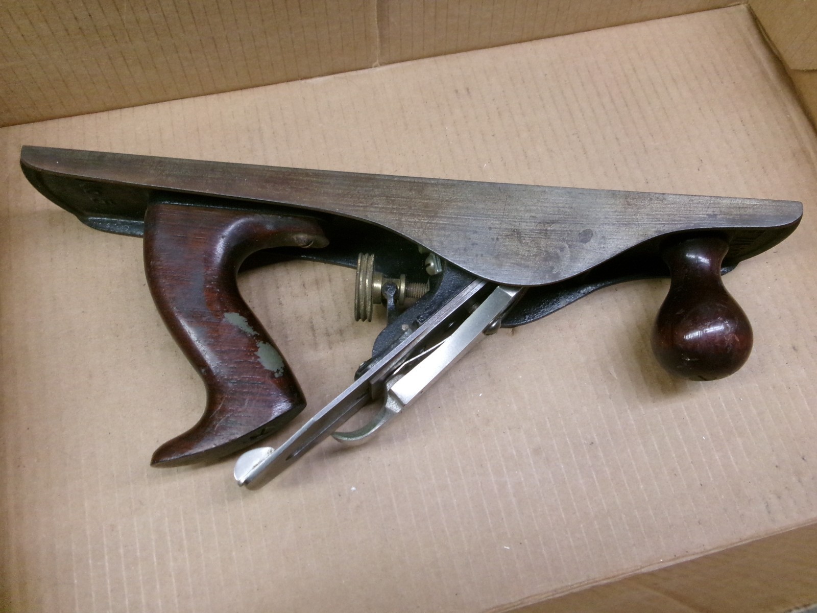 Vintage Stanley BAILEY Hand Plane No. 5 Woodworking Tool Corrugated Bottom