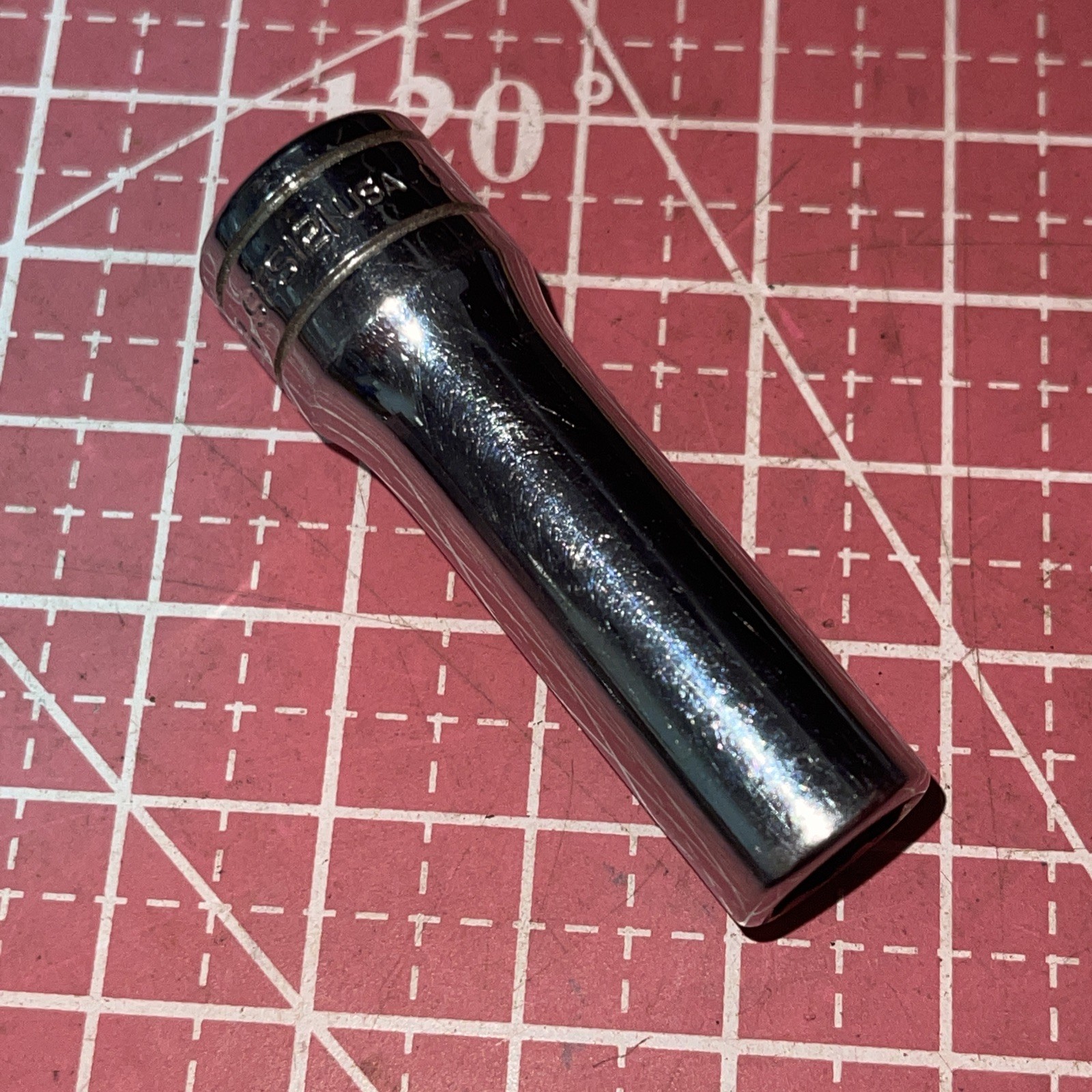 Snap on USA SFS121 3/8 In SAE 3/8″ Drive 6 Point Deep Socket SFS-121 Nice !!!