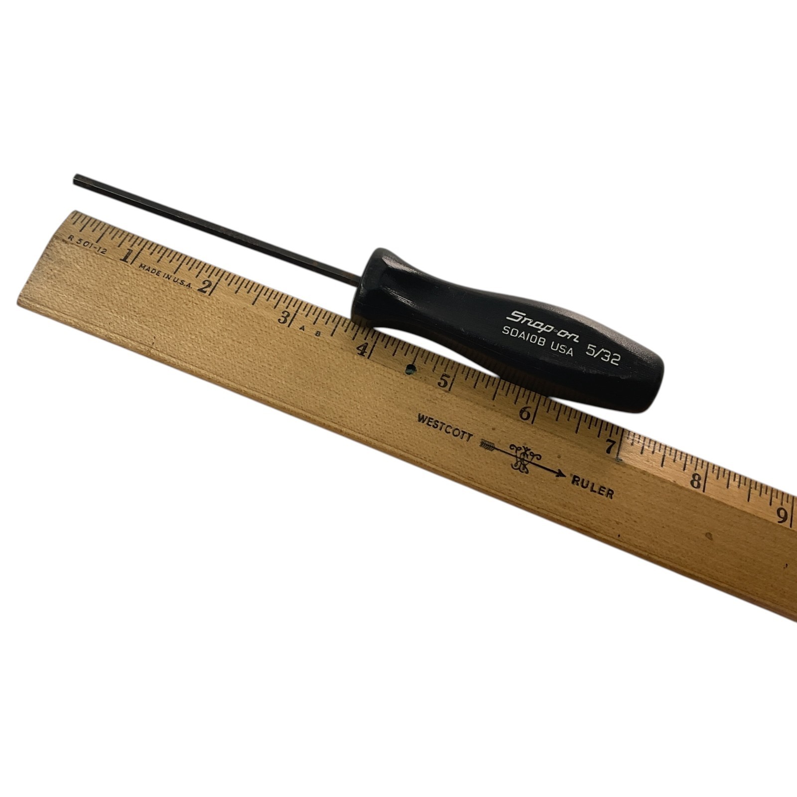Snap-on Hex Driver 5/32″ SDA10B Sold As Pictured Mechanic Tool USA Black Handle
