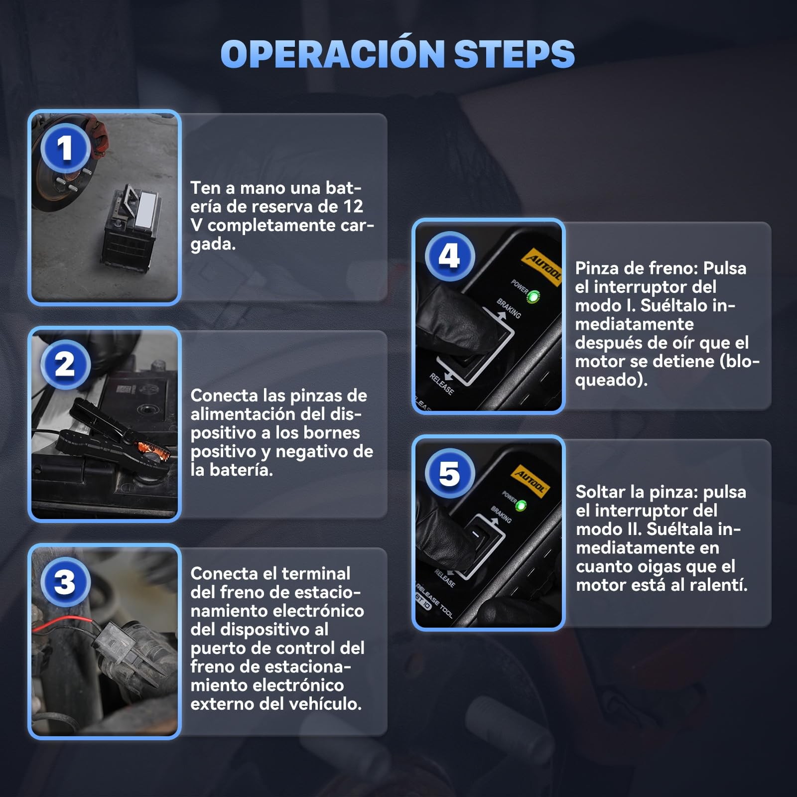 Electronic Parking Brake Tool for Emergency Release & Reset Control