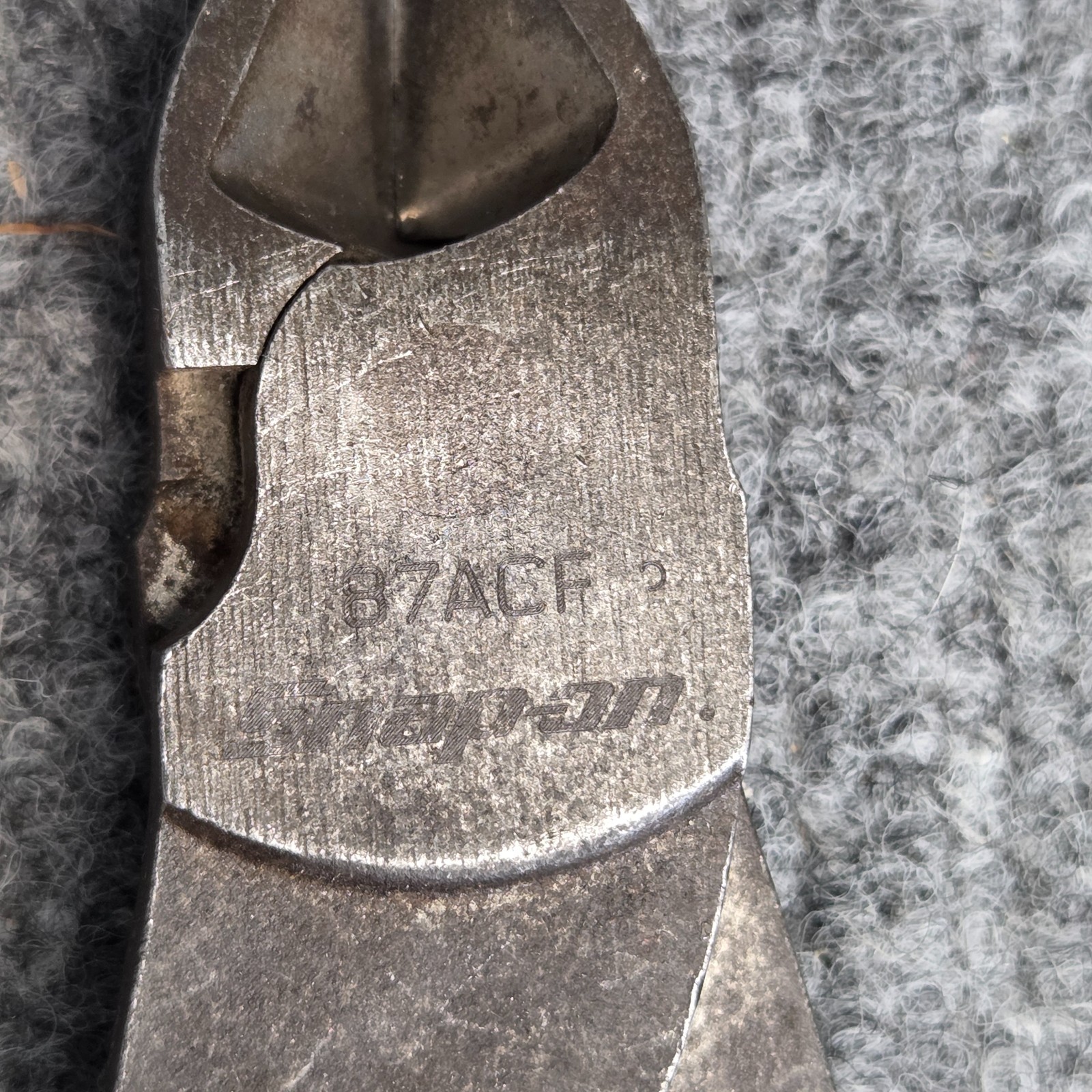 Snap on Tools USA 7” RED Soft Grip Vector Edge Diagonal Cutter Pliers 87ACF NICE