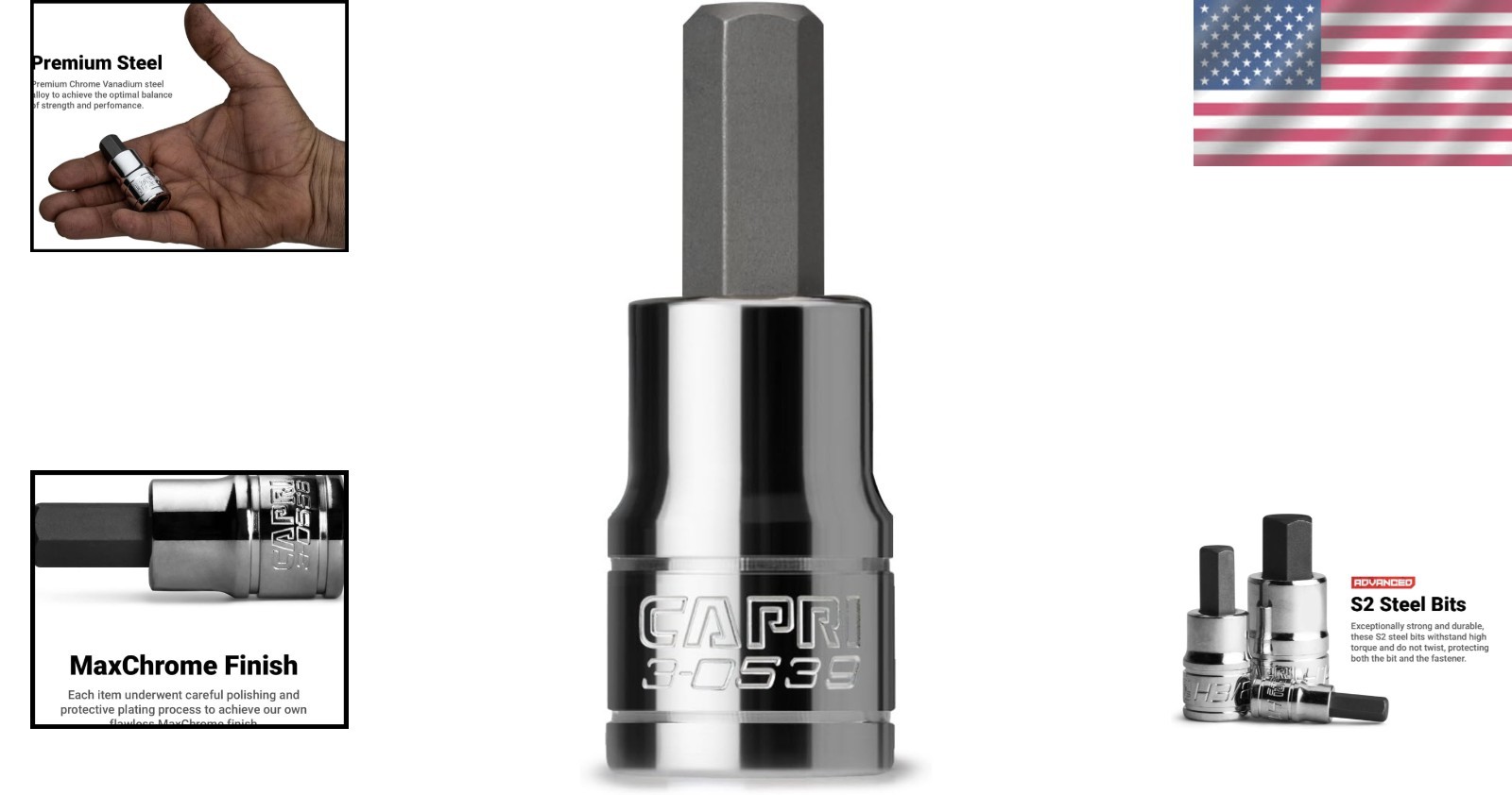 Corrosion-Resistant 8 mm Hex Bit Socket – 3/8 Inch Drive for Heavy Use