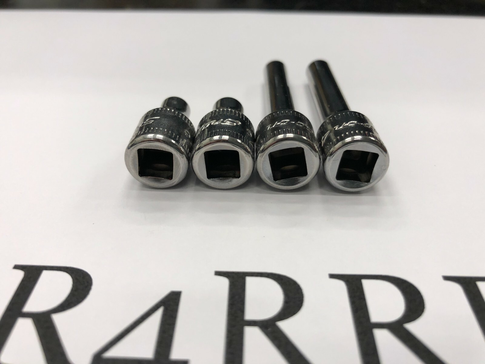 Snap-on Tools USA NEW 4pc 1/4″ Drive METRIC 6PT Shallow & Deep ADD ON 4MM 4.5MM