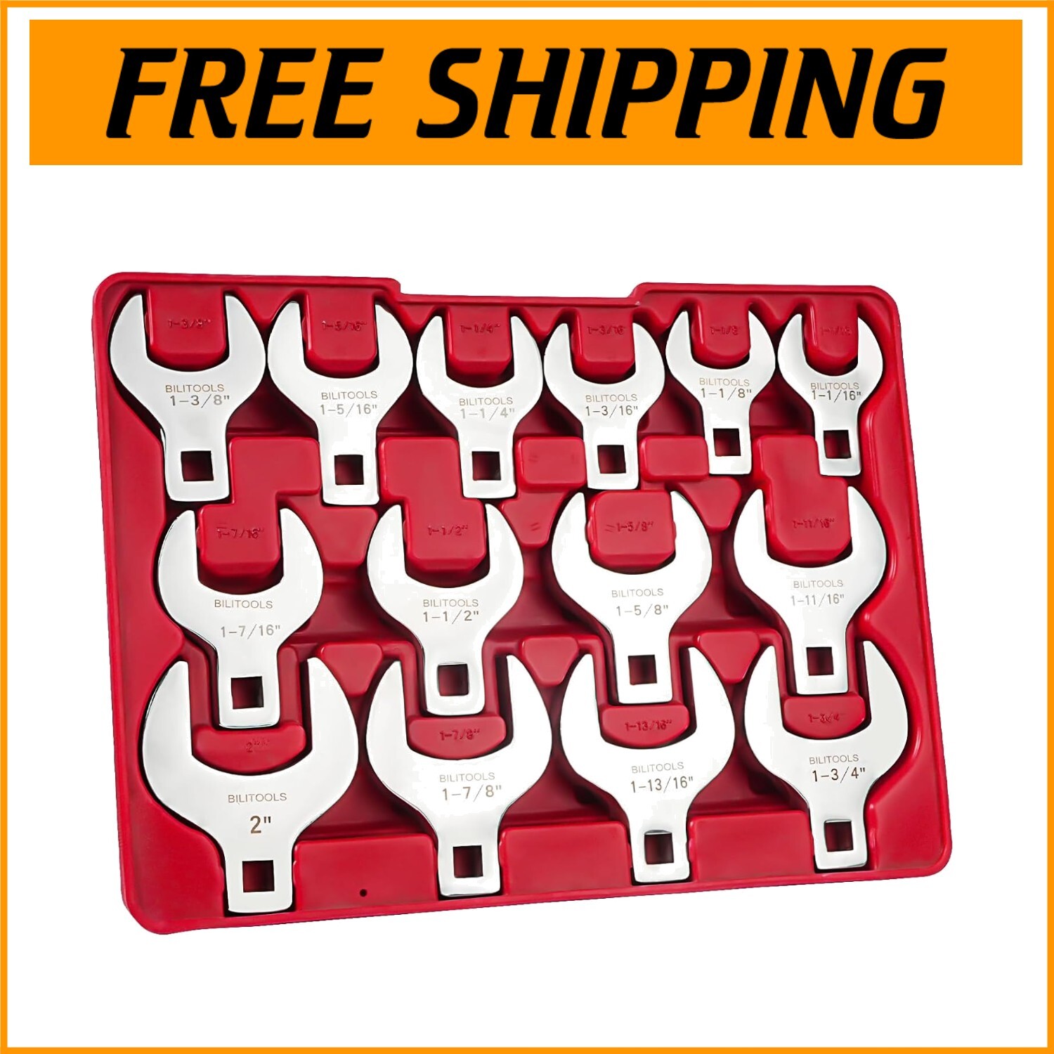 14-Piece Jumbo Crowfoot Wrench Set for Tight Spaces & Corrosion Resistance^