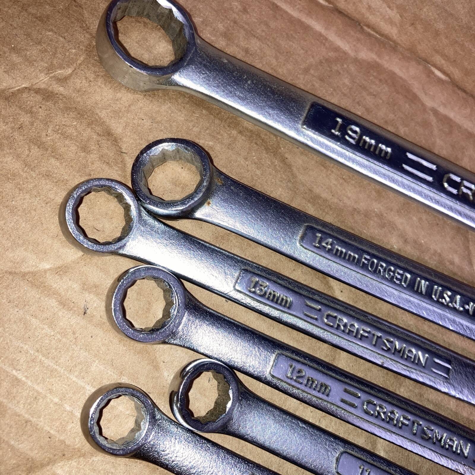 Craftsman Combination Wrench Set 6 Pc Set 10 11 12 13 14 19 MM