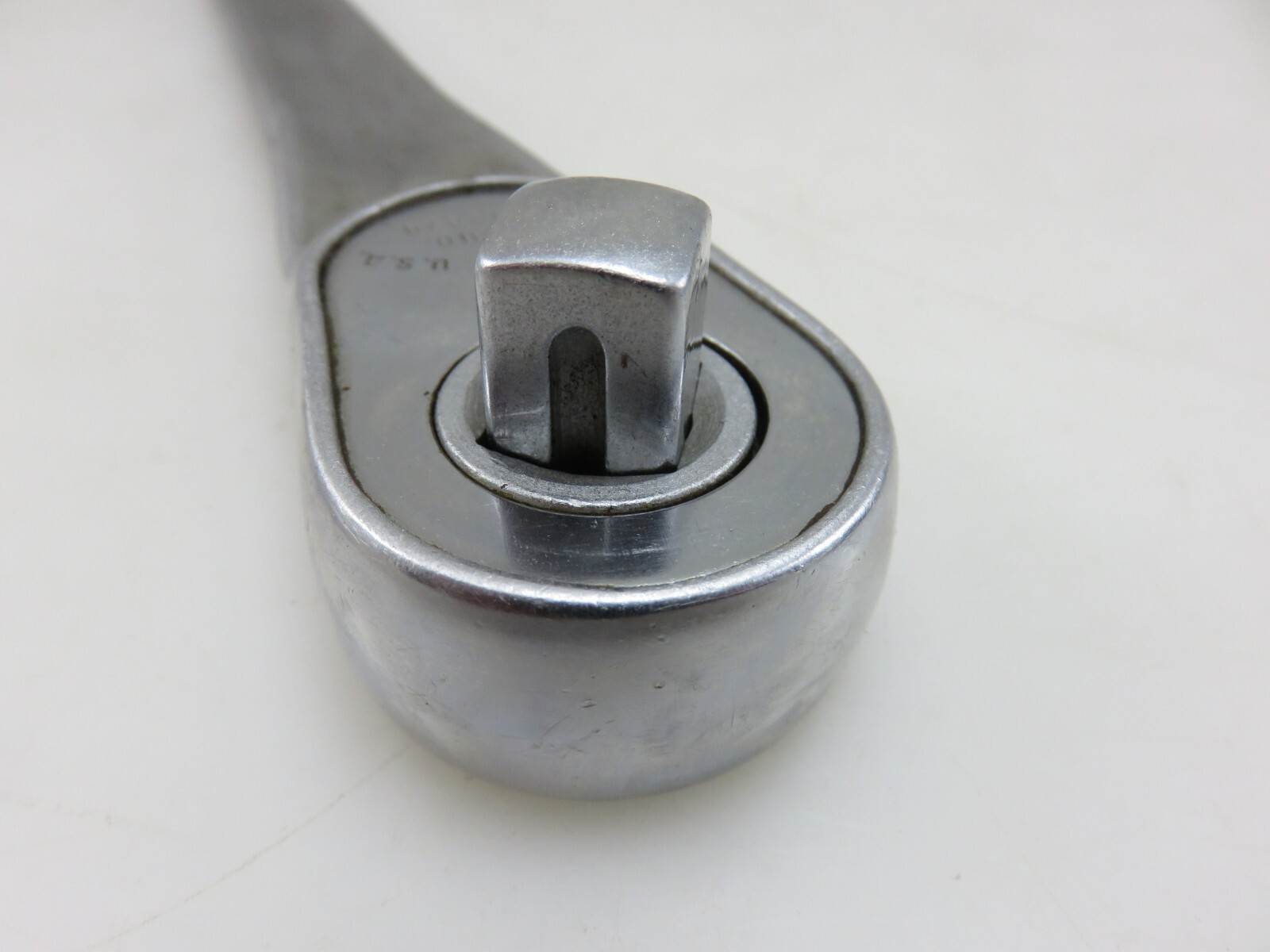 Indestro Super 3202R 1/2″ Dr. Push-Thru Drive Ratchet 9.25″ Long Vintage USA
