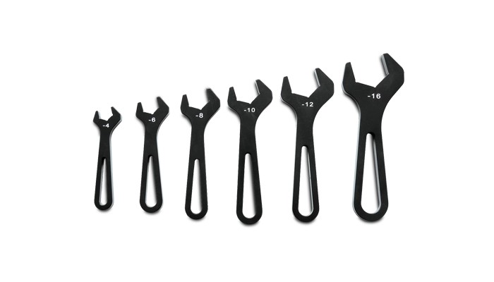 Vibrant Performance Aluminum Wrench Set Set of 6 (AN-4 to AN-16)