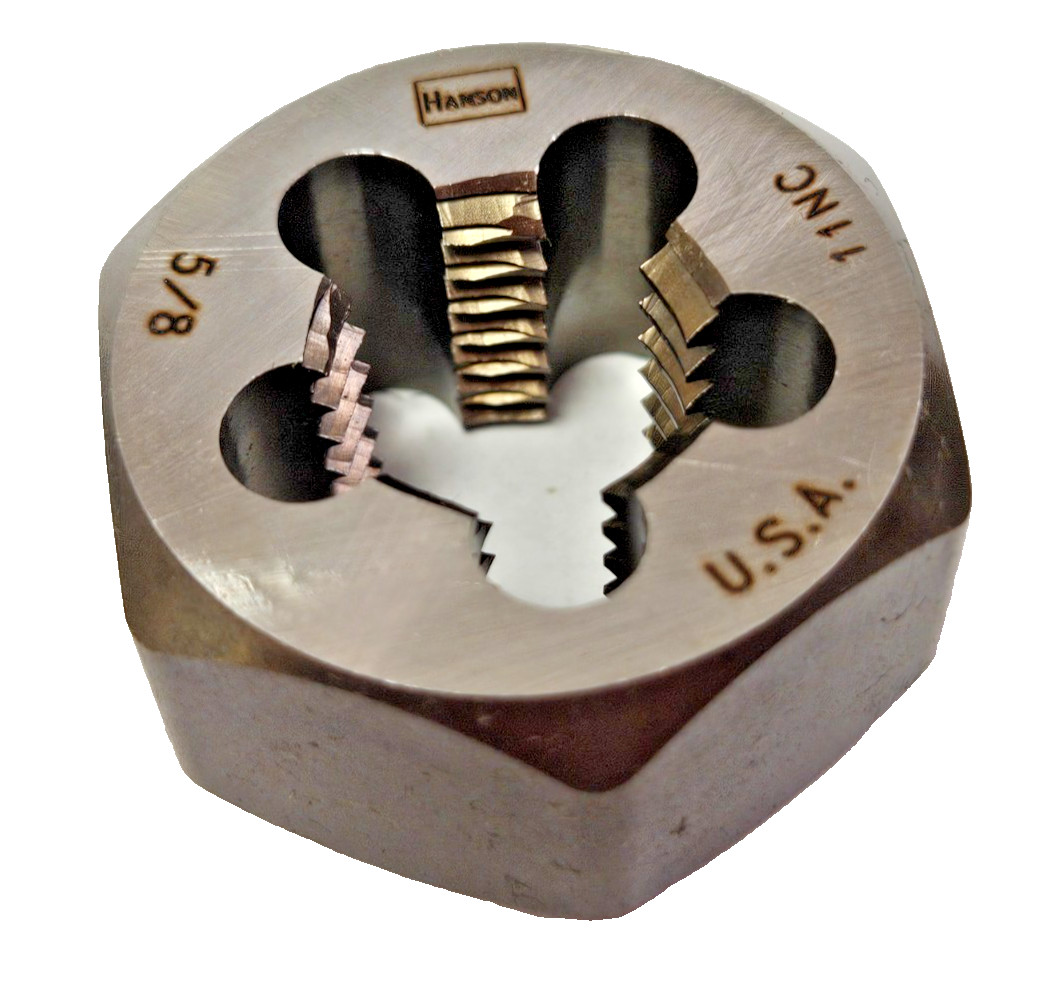 5/8-11 NC x 1-7/16″ Hex Die 7252 Irwin Carbon Steel RH Rethreading