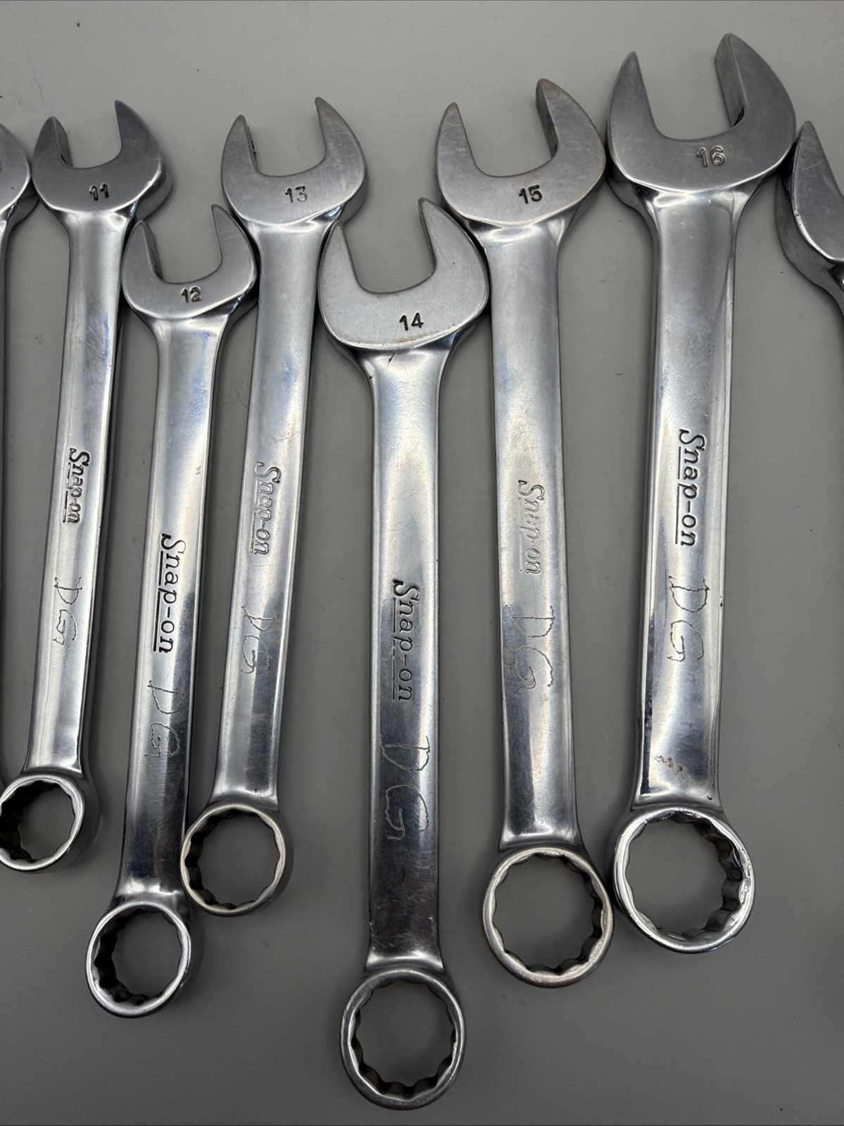 Snap-on Tools Metric Flank Drive Short Combo Wrench Set OEXM6-OEXM19, set of 14