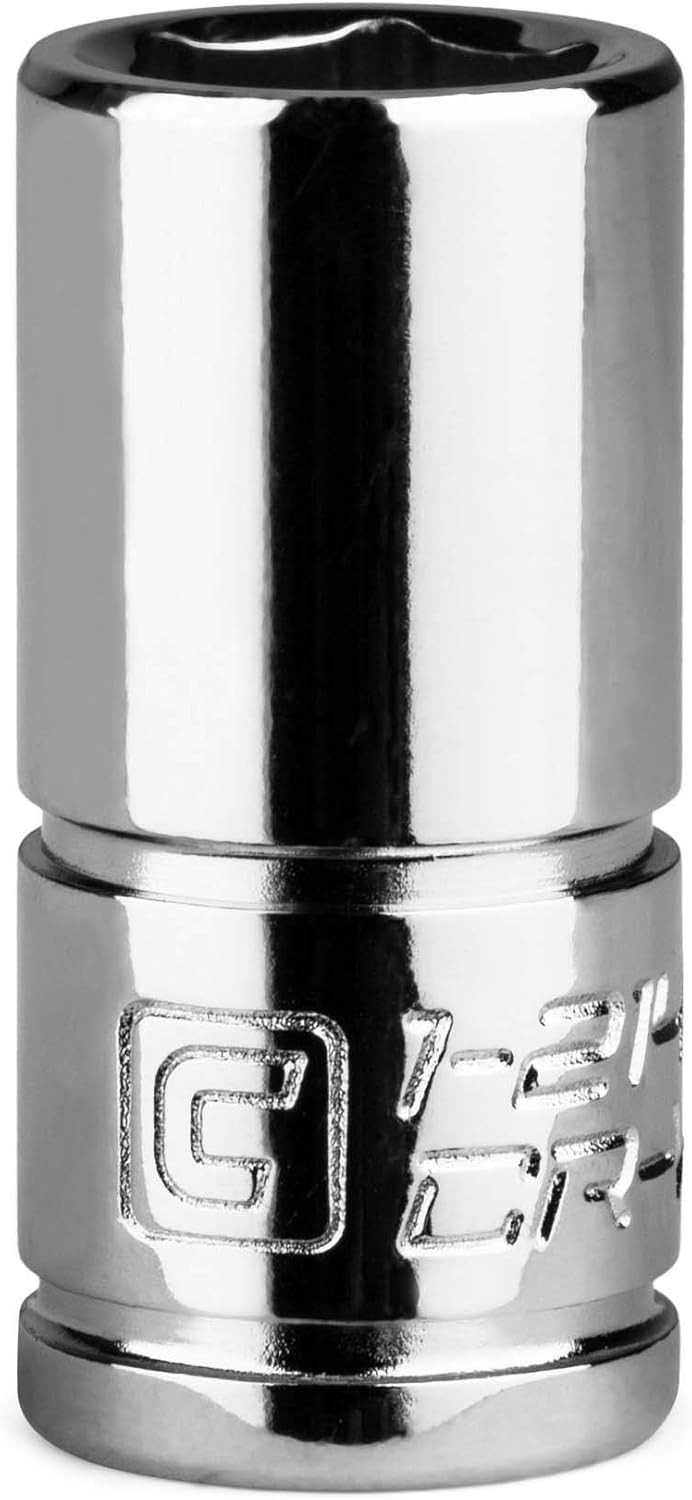 Polished 8mm Shallow Socket with 6-Point Design and Corrosion Resistance