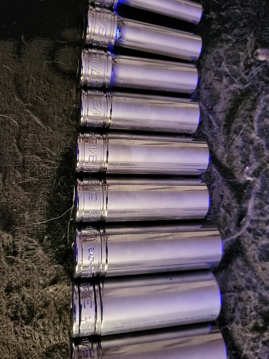 SNAP ON 211SFSY 3/8″ 11 PC SAE6 PT. DEEP SOCKET SET 1/4″ to 7/8″