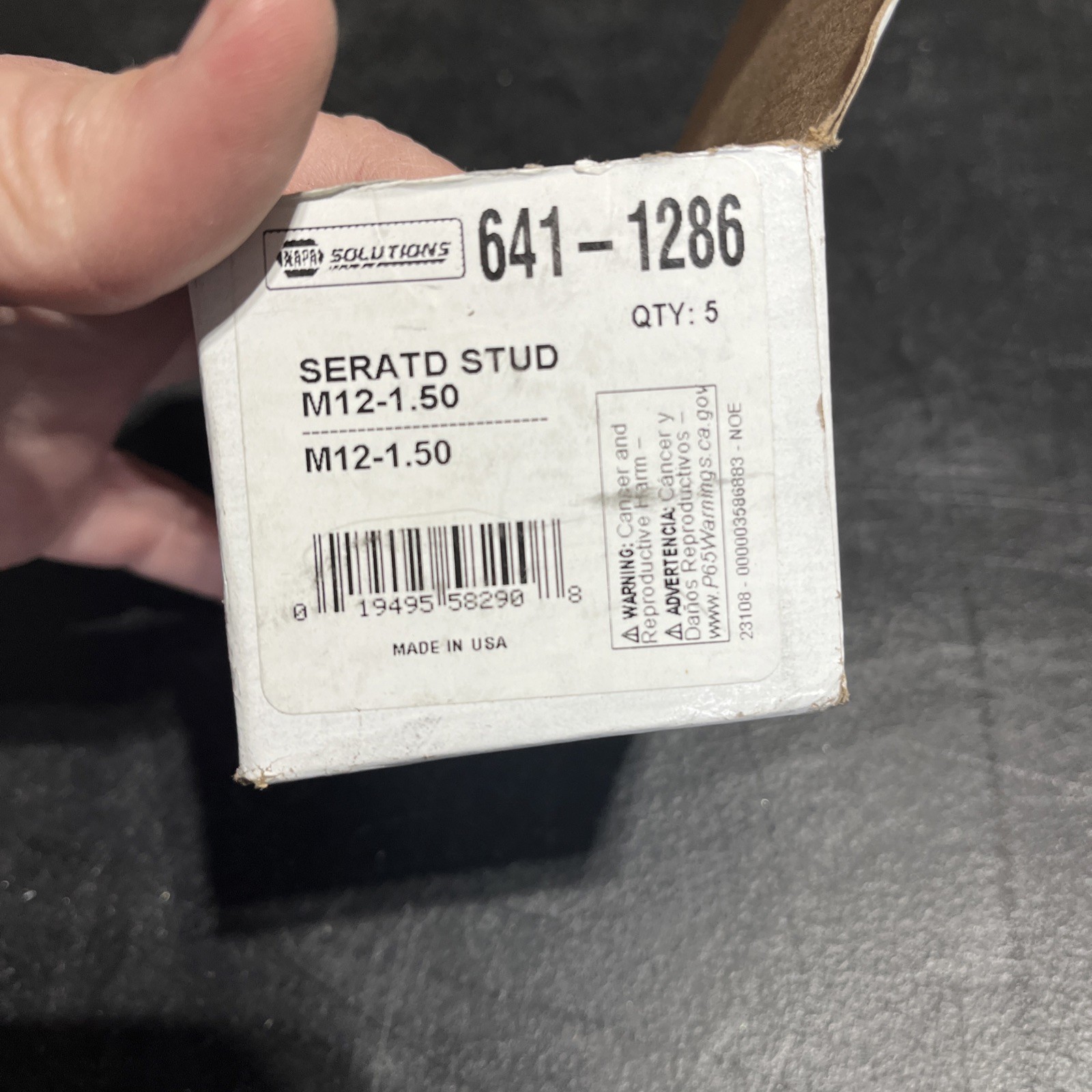 NAPA 641-1286- ENGINEERING WHEEL STUDS M12-1.50 SERATD