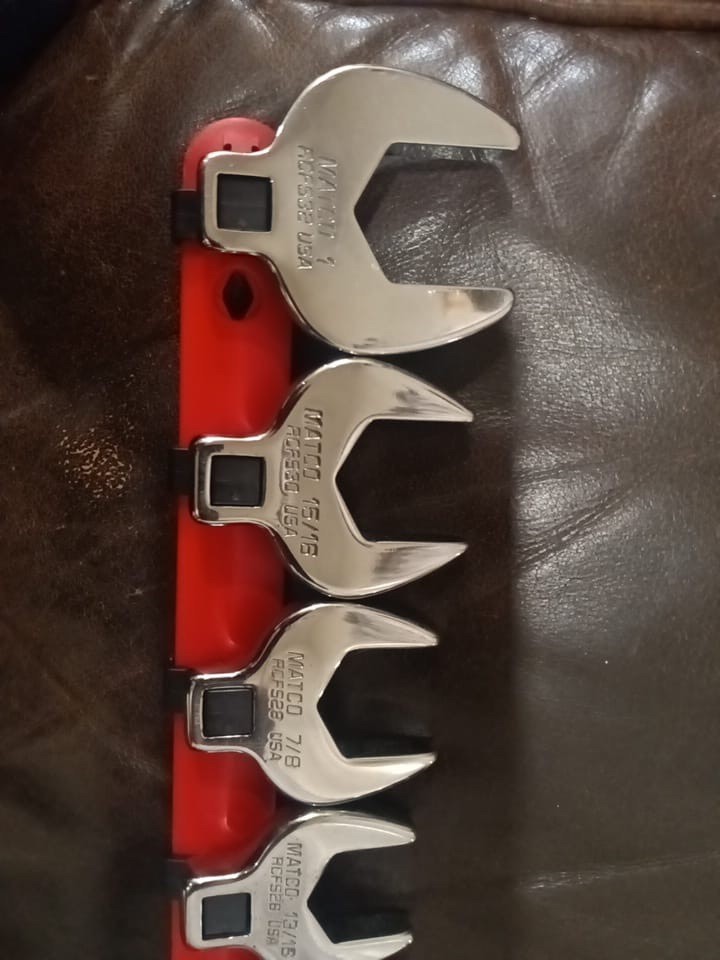 Matco 11pc 3/8” Drive SAE Crowfoot Wrench SET MADE IN USA (Read)
