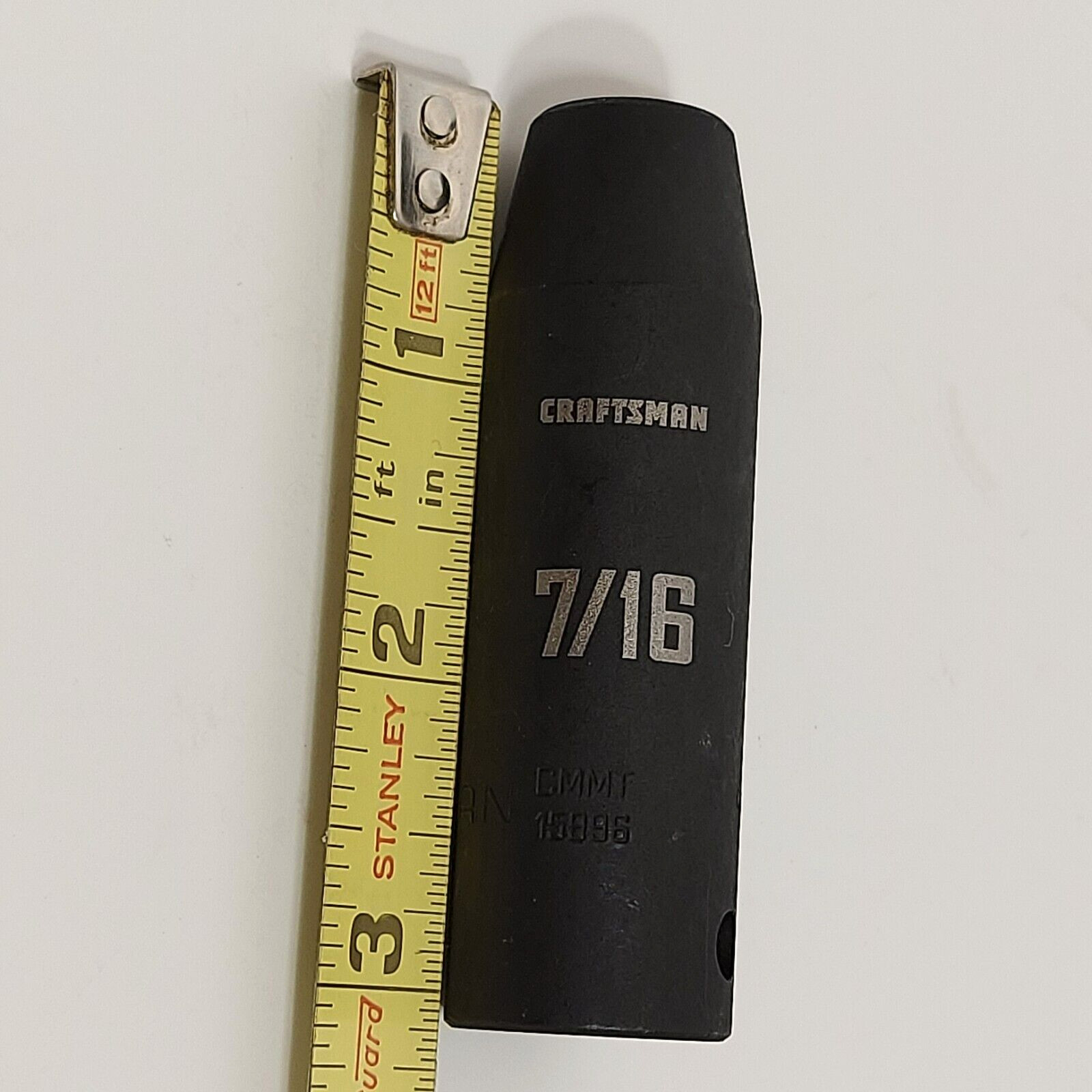 CRAFTSMAN 7/16 in x 1/2 in drive 6 Point deep impact socket, CMMT 15996