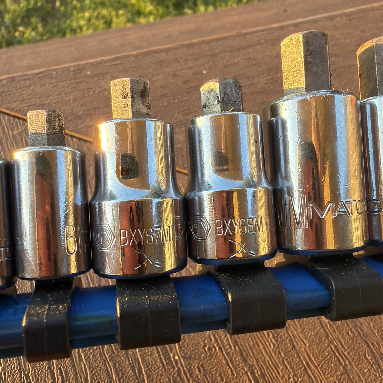 MATCO 8 PIECE 1/4″ AND 3/8″ DRIVE METRIC STUBBY HEX SOCKET DRIVER SET 3mm-10mm
