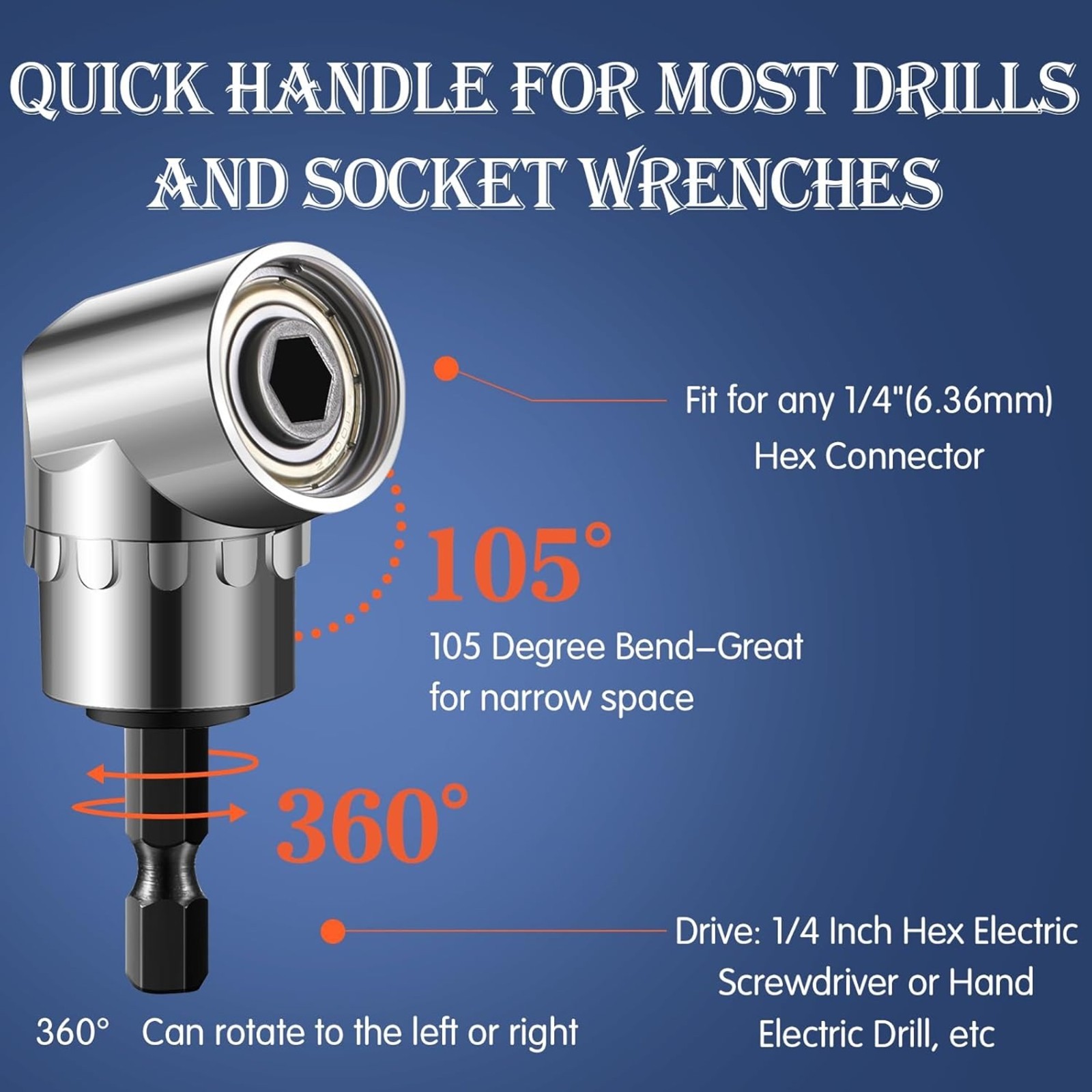 Bit Holder Keychain 6-44PCS Quick Release Hex Shank Socket Set Drill Tool