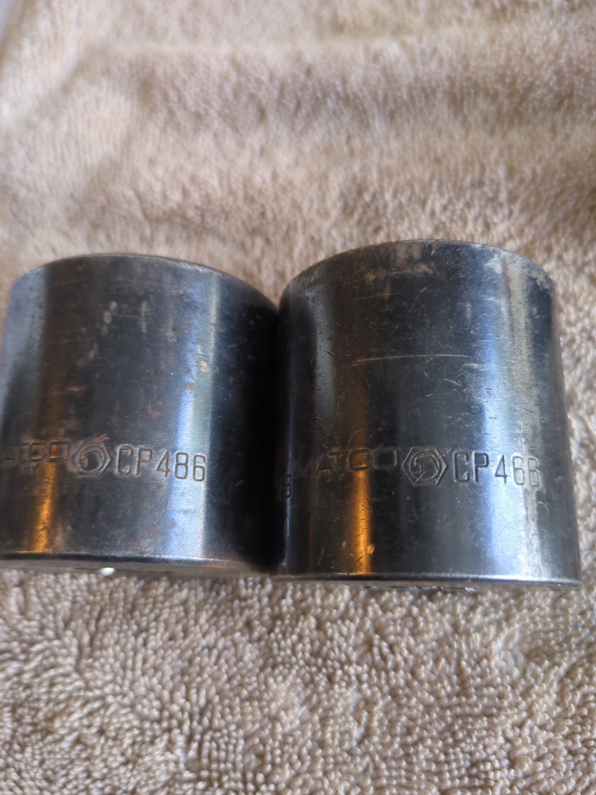 9-Matco 1/2″ Drive SAE 6 Point Sockets-CP 486- 466-446-426-406-246- 226-206- 186