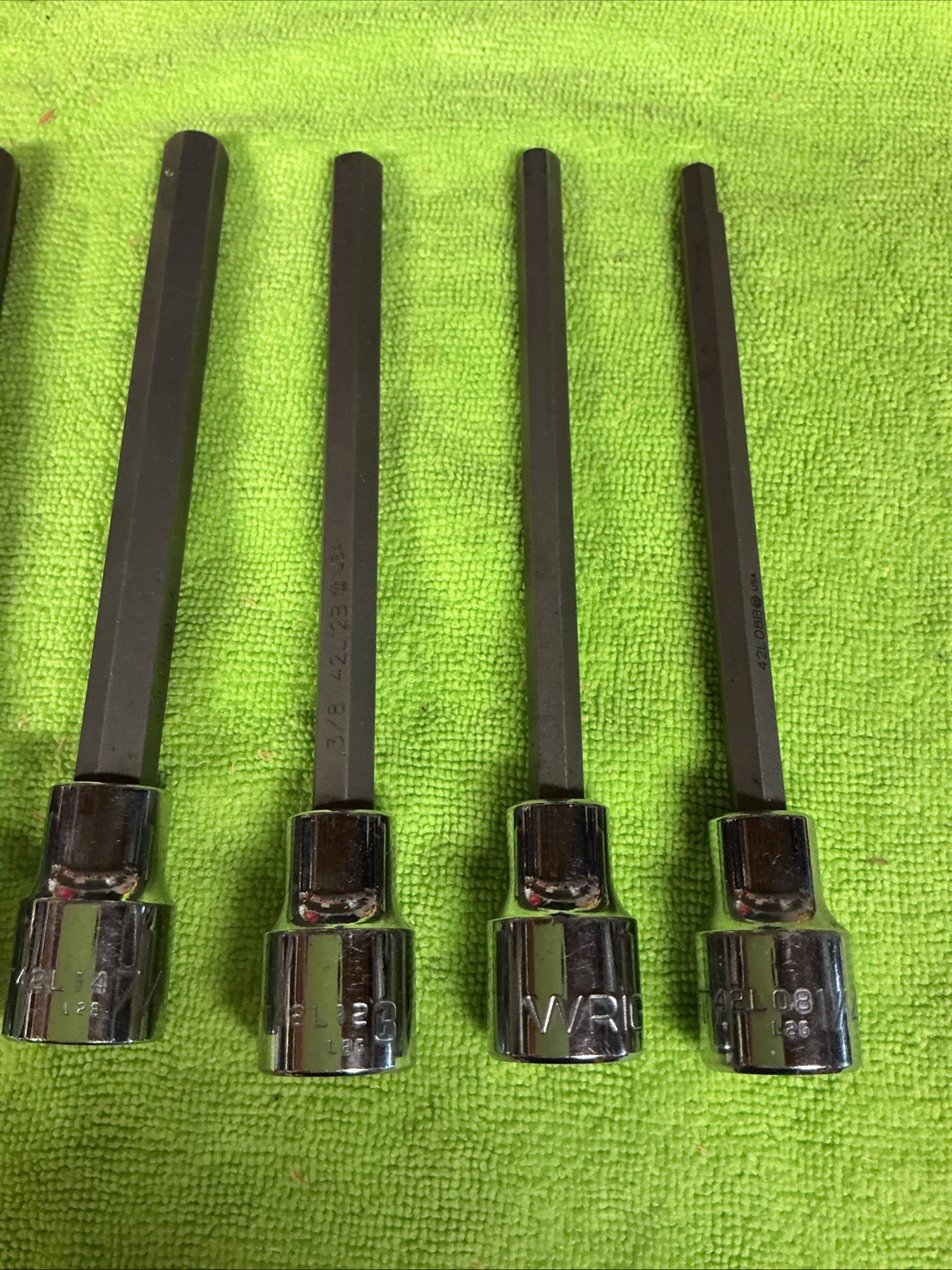 Wright Tools 406 Allen Set ( 1/4”, 5/16”, 3/8”, 7/16”, 1/2”, 9/16”, 5/8”) 1/2”