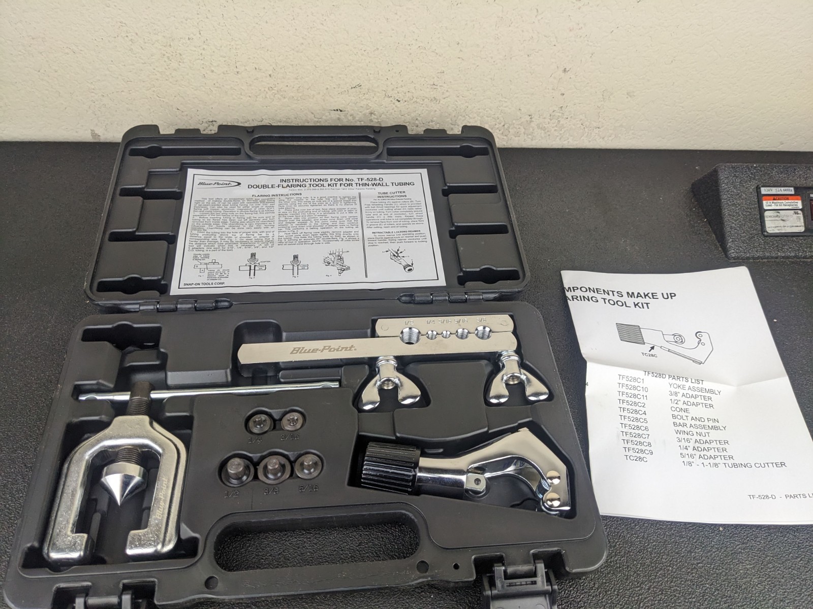 #bo242 Blue-Point Tools NEW TF528D TF-528-D SAE Double Flaring Set